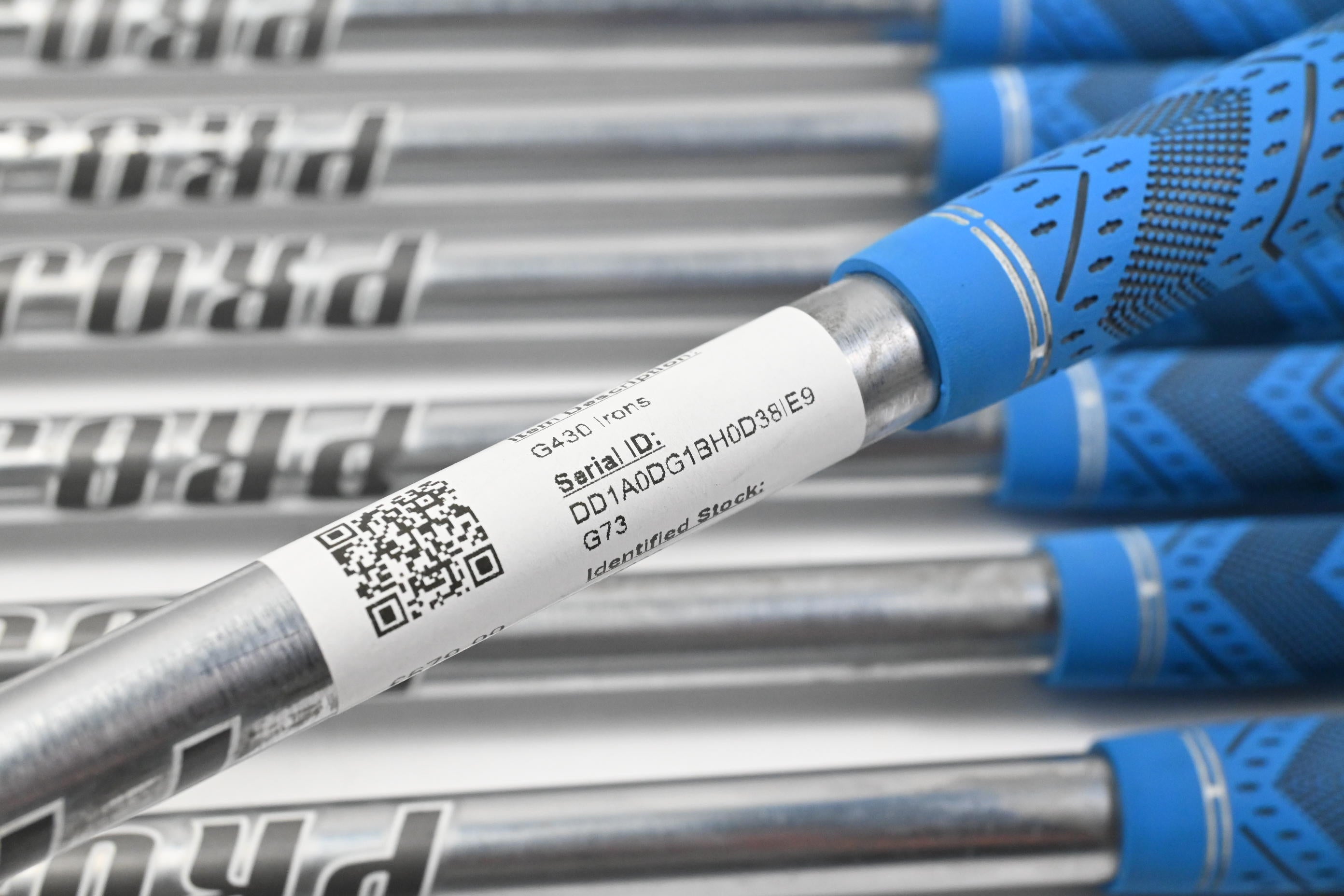 Ping G430 Irons / 4-PW / Blue Dot / Stiff Flex Project X LS 120 Shafts