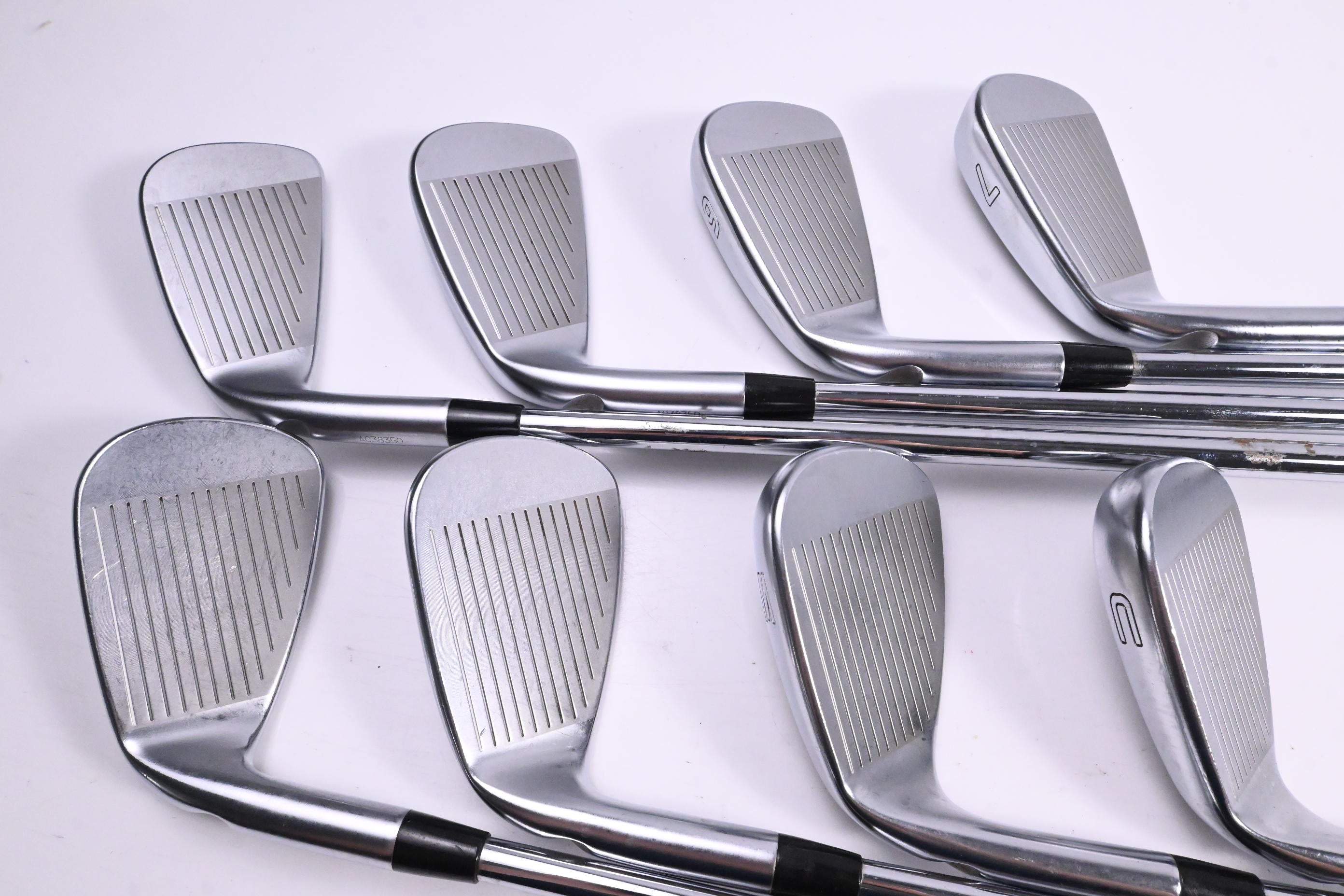 Ping i210 Irons / 4-PW+UW / Green Dot / Stiff Flex Dynamic Gold S300 Shafts