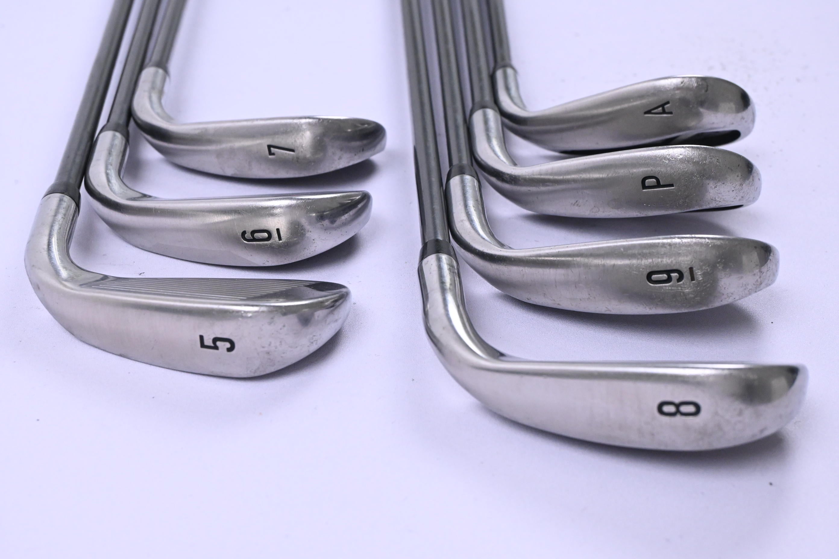 Left Hand Callaway Rogue Irons / 5-PW+GW / Senior Flex Synergy Blue 50 Shafts