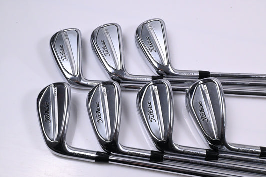 Left Hand Titleist T200 2023 Irons / 5-PW+GW / Stiff Flex AMT Black S300 Shafts