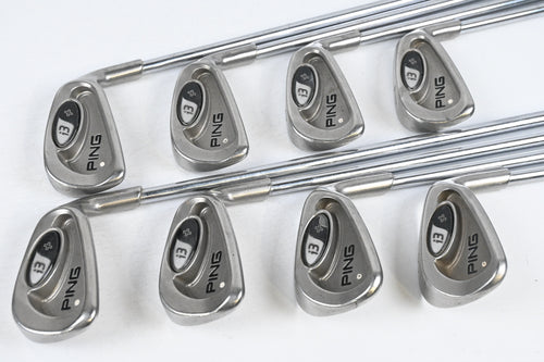 Ping i3+ Irons / 4-PW+SW / White Dot / Stiff Flex Steel Shafts