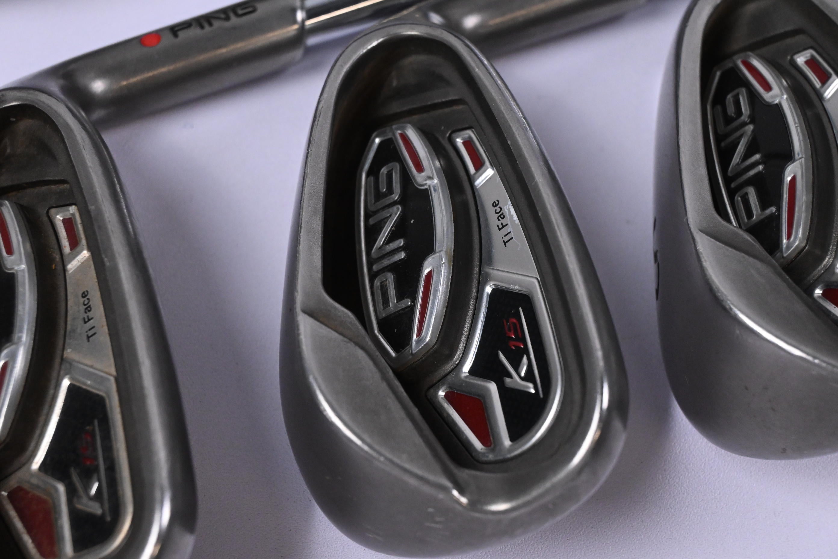 Ping K15 Irons / 6-PW+SW / Red Dot / Regular Flex Steel Shafts
