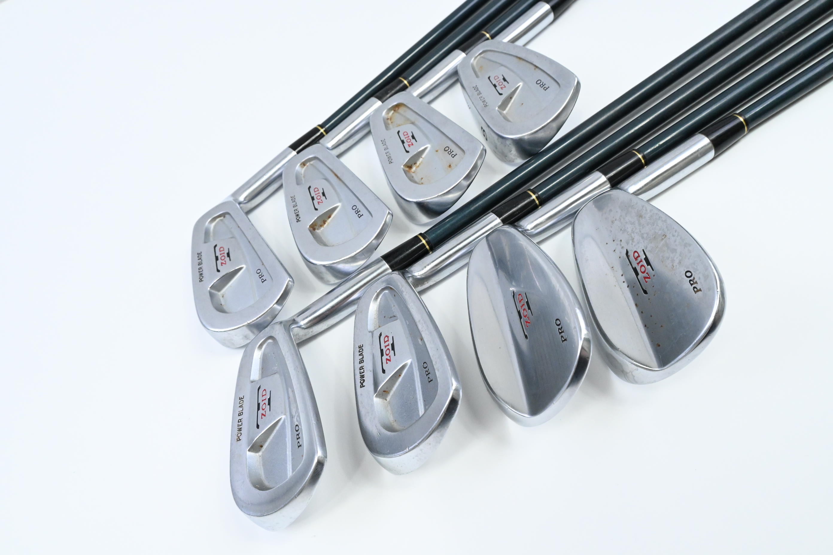 Mizuno T-Zoid Pro Irons / 5-PW+GW+SW / Stiff Flex Mizuno T-Zoid KV-Plus Shafts