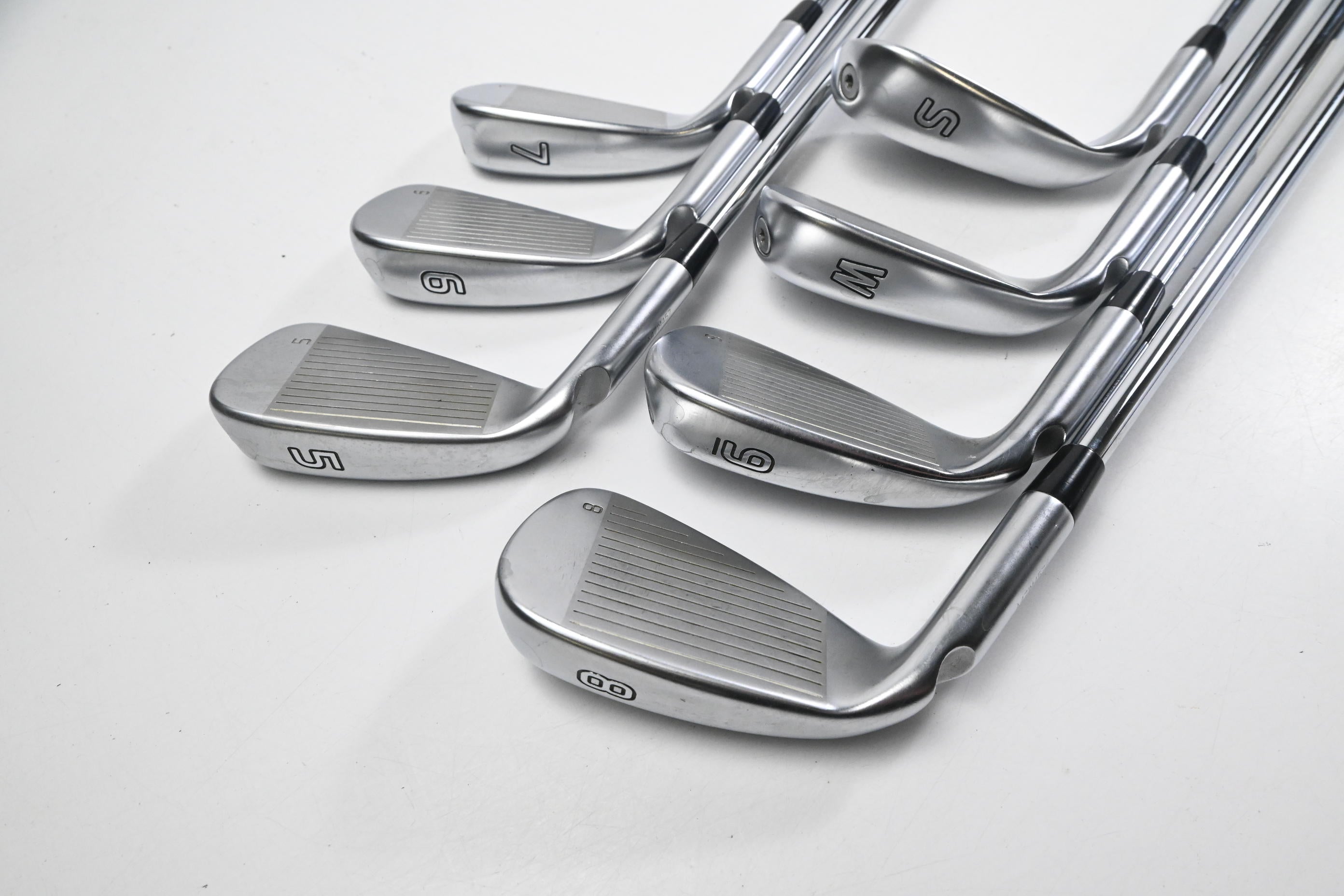 Ping G425 Irons / 5-PW+SW / Green Dot / Regular Flex Ping AWT 2.0 Shafts
