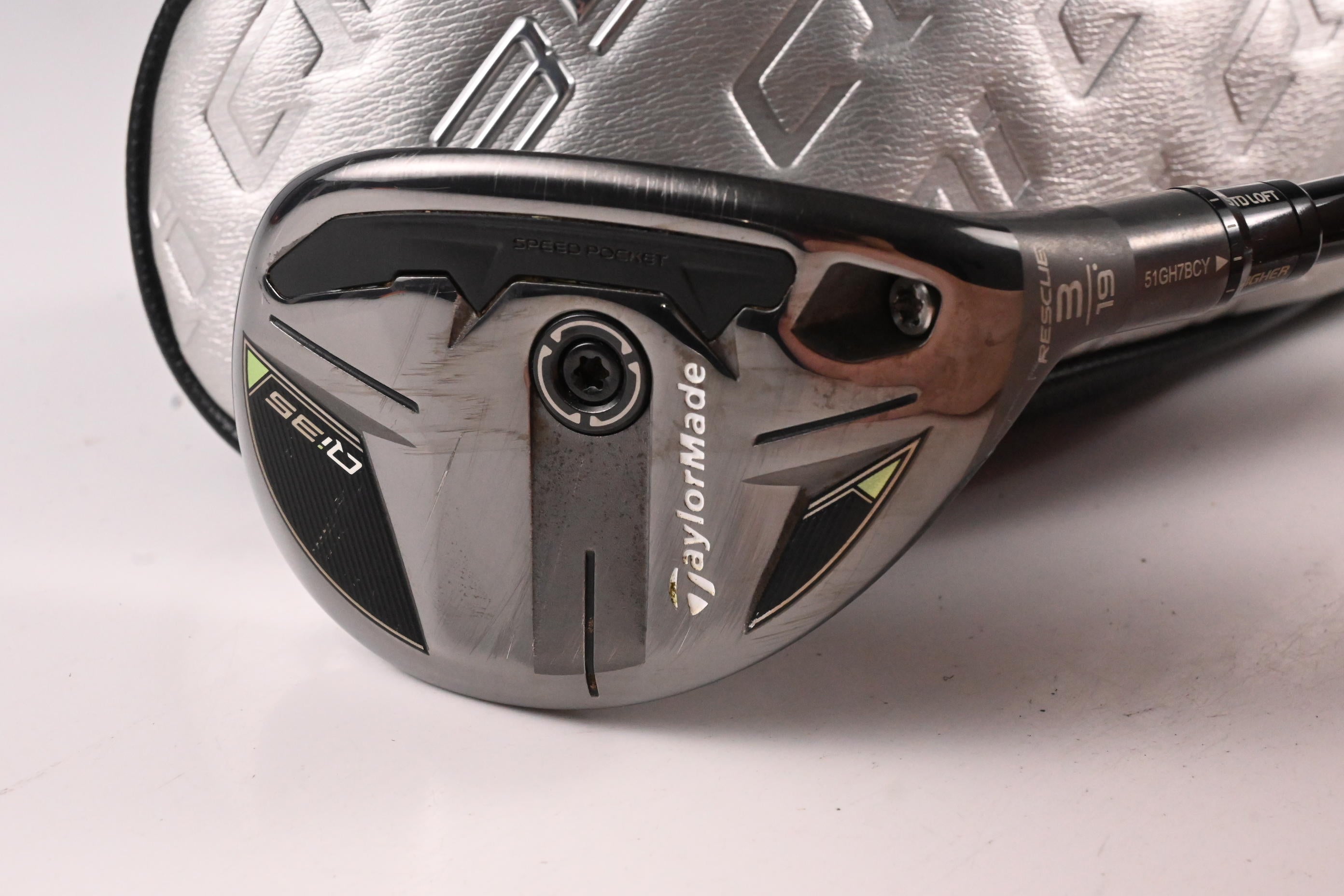 Taylormade Qi35 #3 Hybrid / 19 Degree / Stiff Flex Kai'li Red 85 Shaft