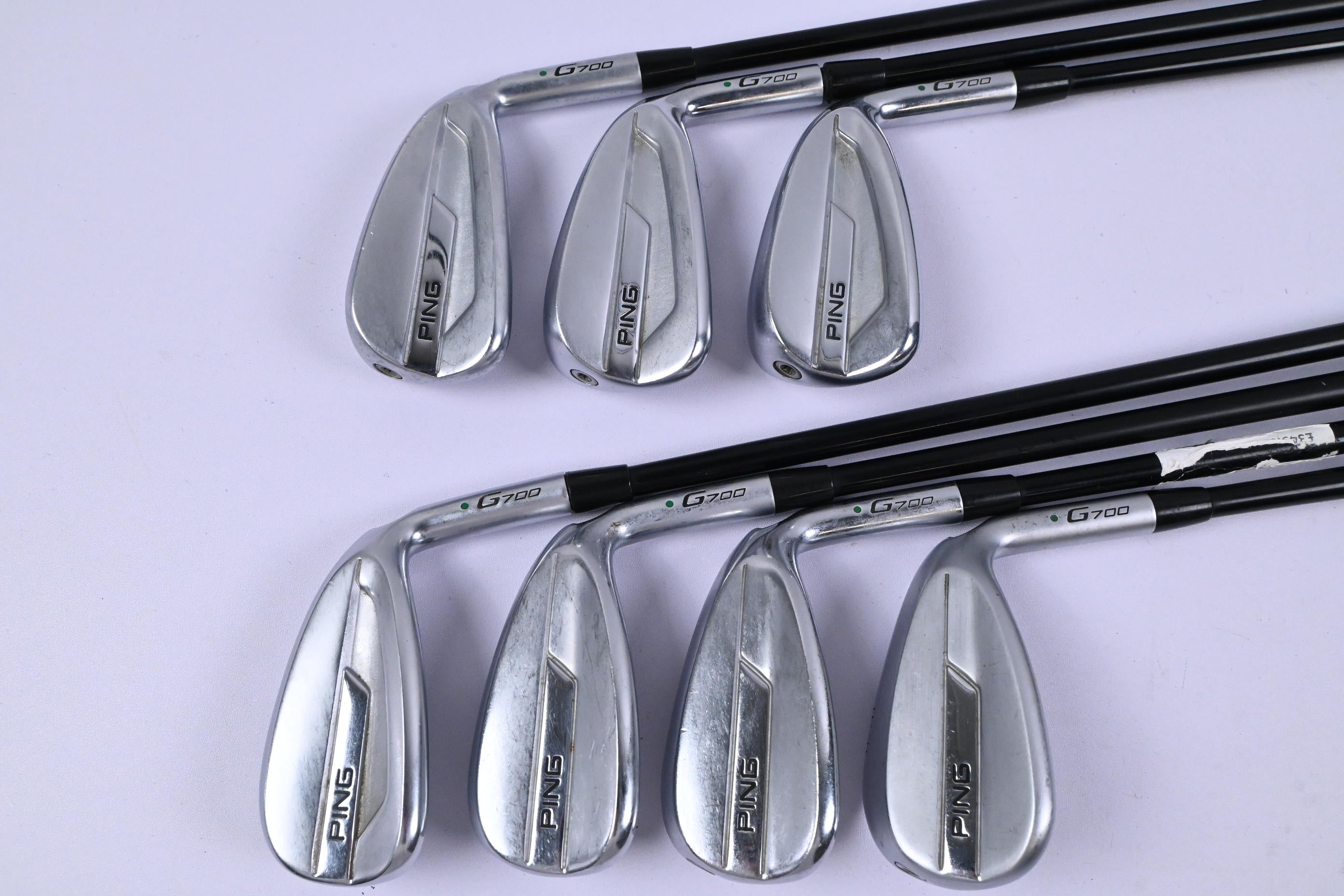 Ping G700 Irons / 6-PW+GW+SW / Green Dot / Senior Flex Ping Alta CB Shafts