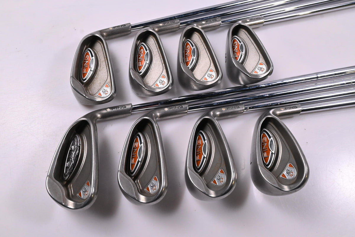 Ping G10 Irons / 5-PW+SW+LW / White Dot / Regular Flex Ping AWT Shafts