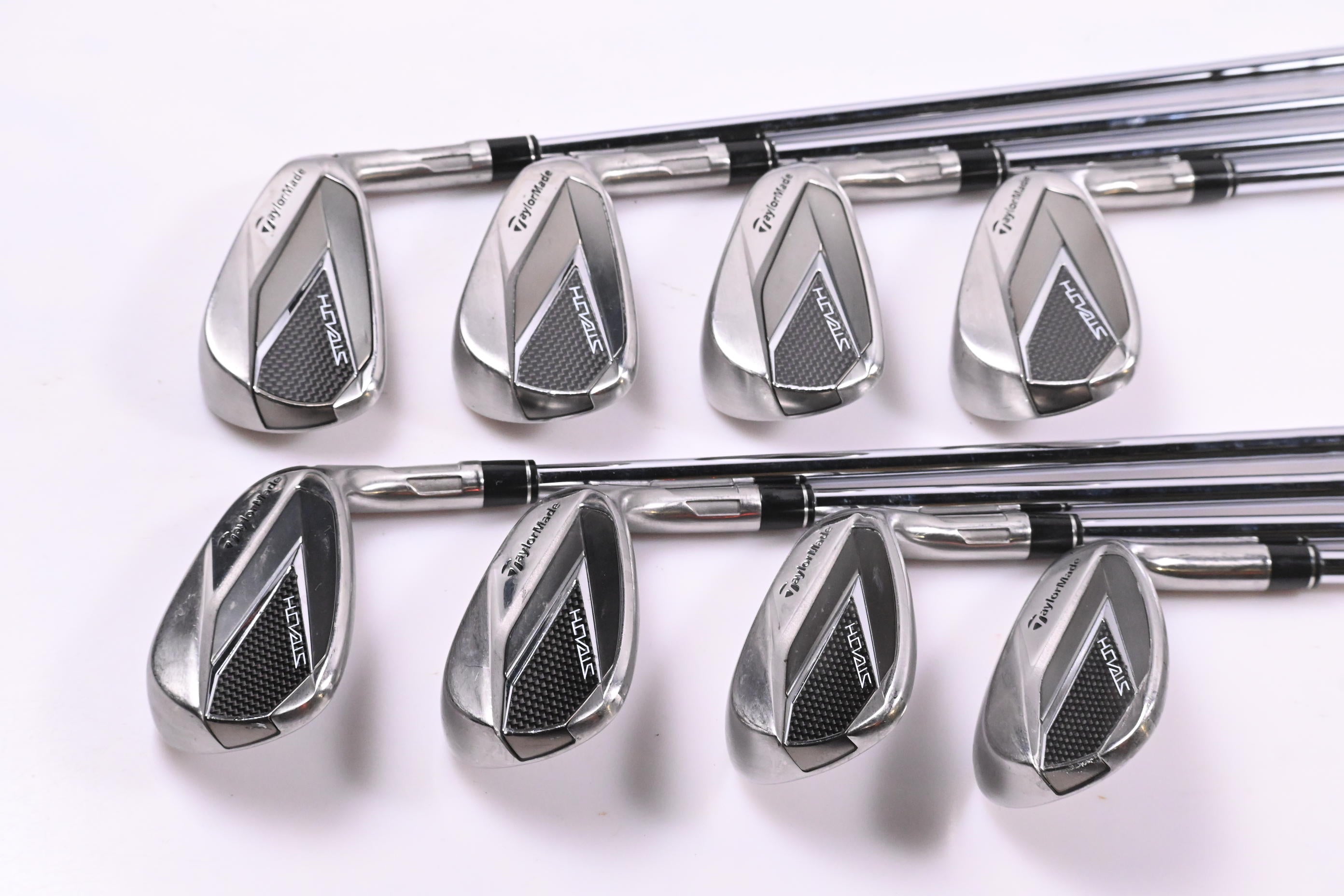 Taylormade Stealth Irons / 5-PW+GW+SW / Stiff Flex KBS MAX MT 85 Shafts