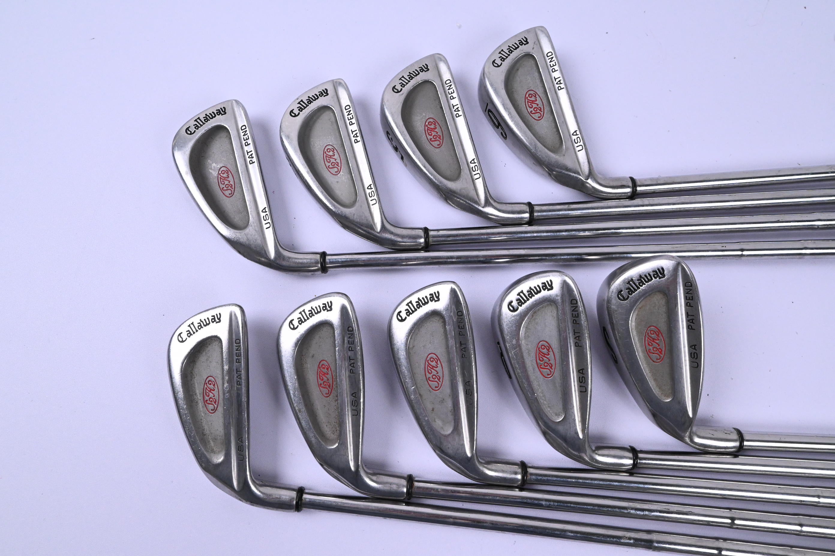 Left Hand Callaway S2H2 Irons / 3-PW / Regular Flex Memphis 10 Shafts