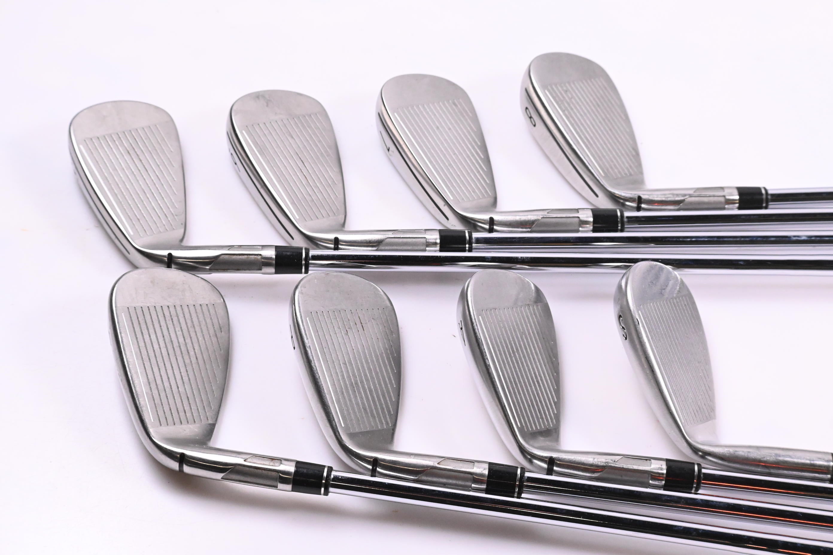 Taylormade Stealth Irons / 5-PW+GW+SW / Stiff Flex KBS MAX MT 85 Shafts