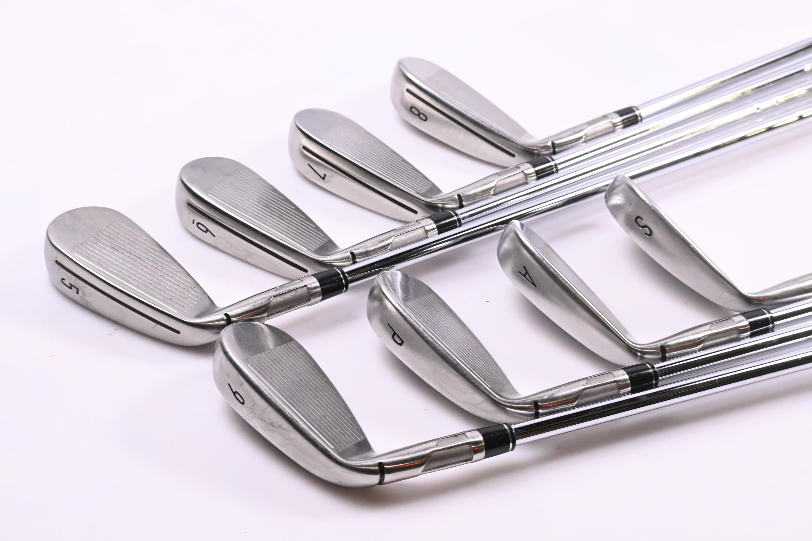 Taylormade Stealth Irons / 5-PW+GW+SW / Stiff Flex KBS MAX MT 85 Shafts