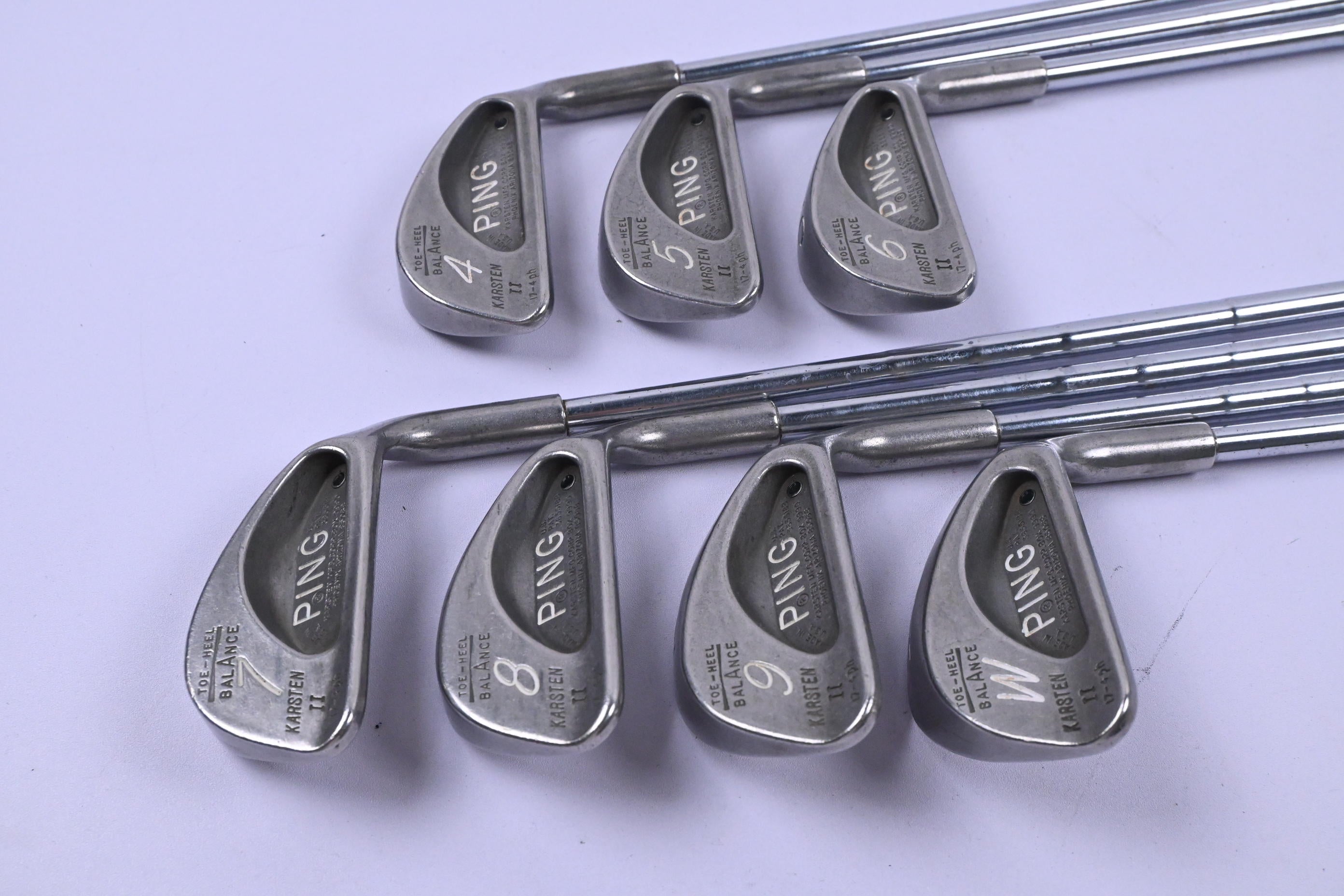 Ping Karsten II Irons / 4-PW / Black Dot / Stiff Flex Ping ZZ Lite Shafts