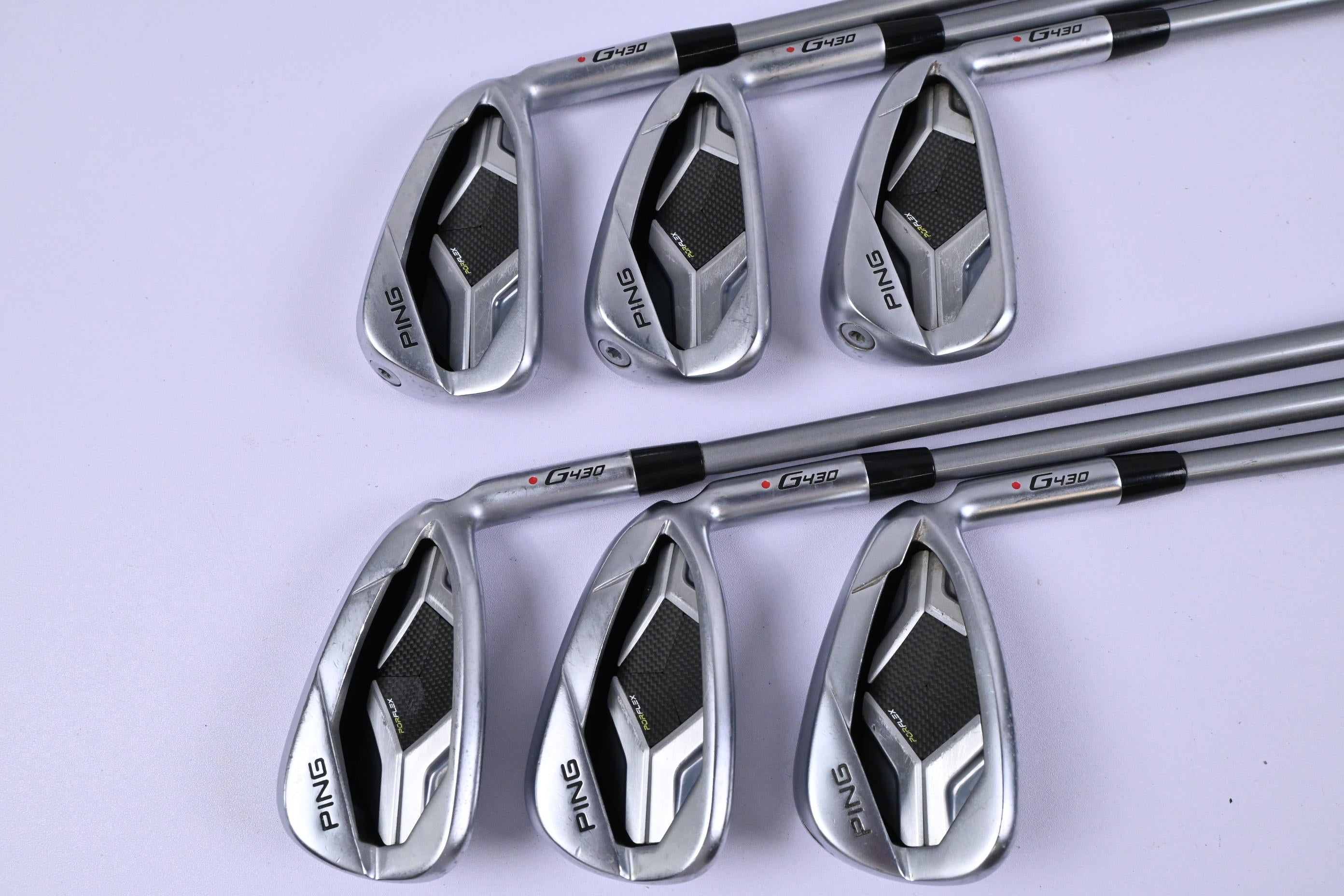 Ping G430 Irons / 5-PW / Red Dot / Senior Flex Ping Alta Quick 45 Shafts