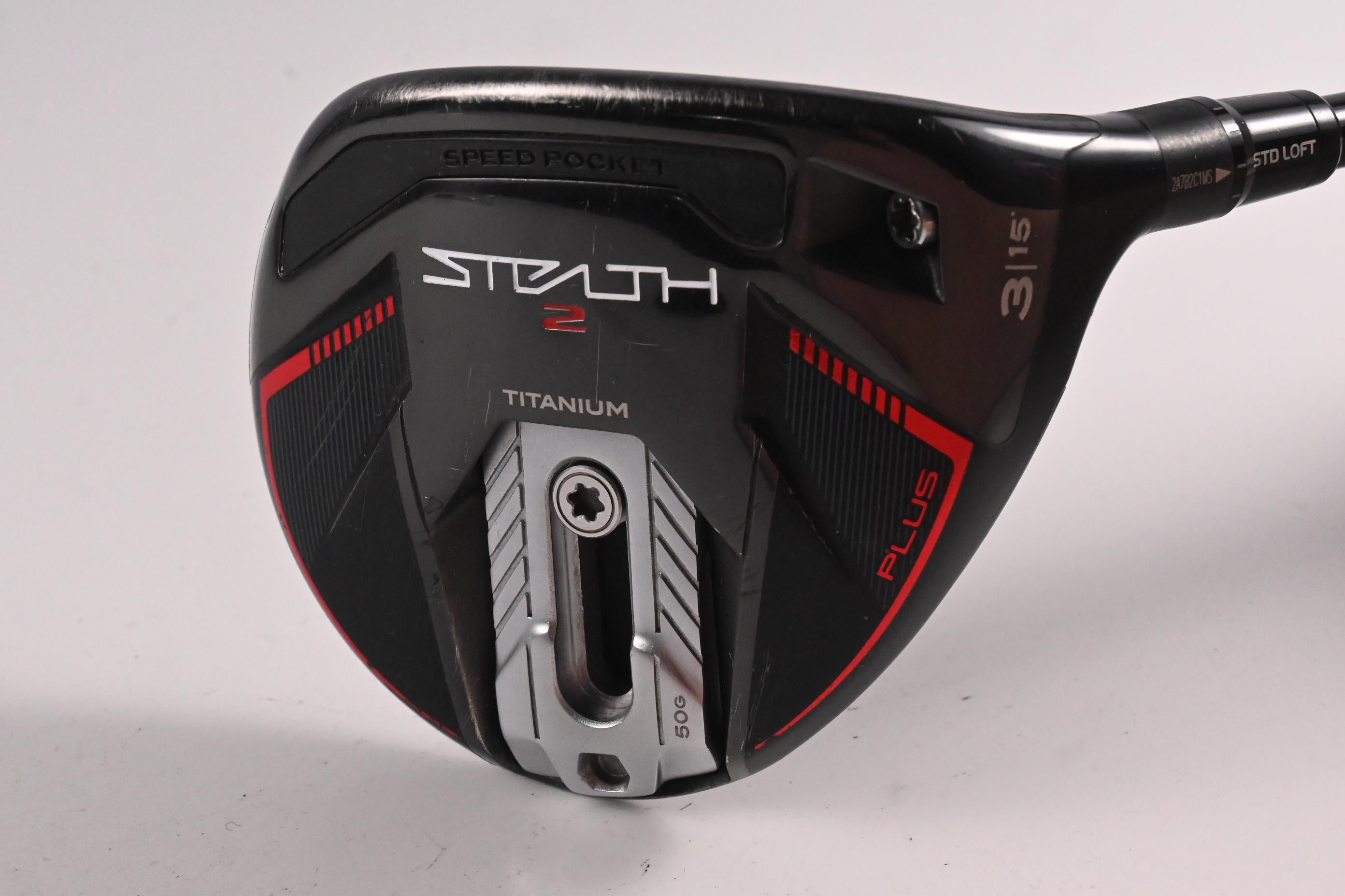 Taylormade Stealth 2 Plus #3 Wood / 15 Degree / X=Flex HZRDUS Smoke Red RDX 75