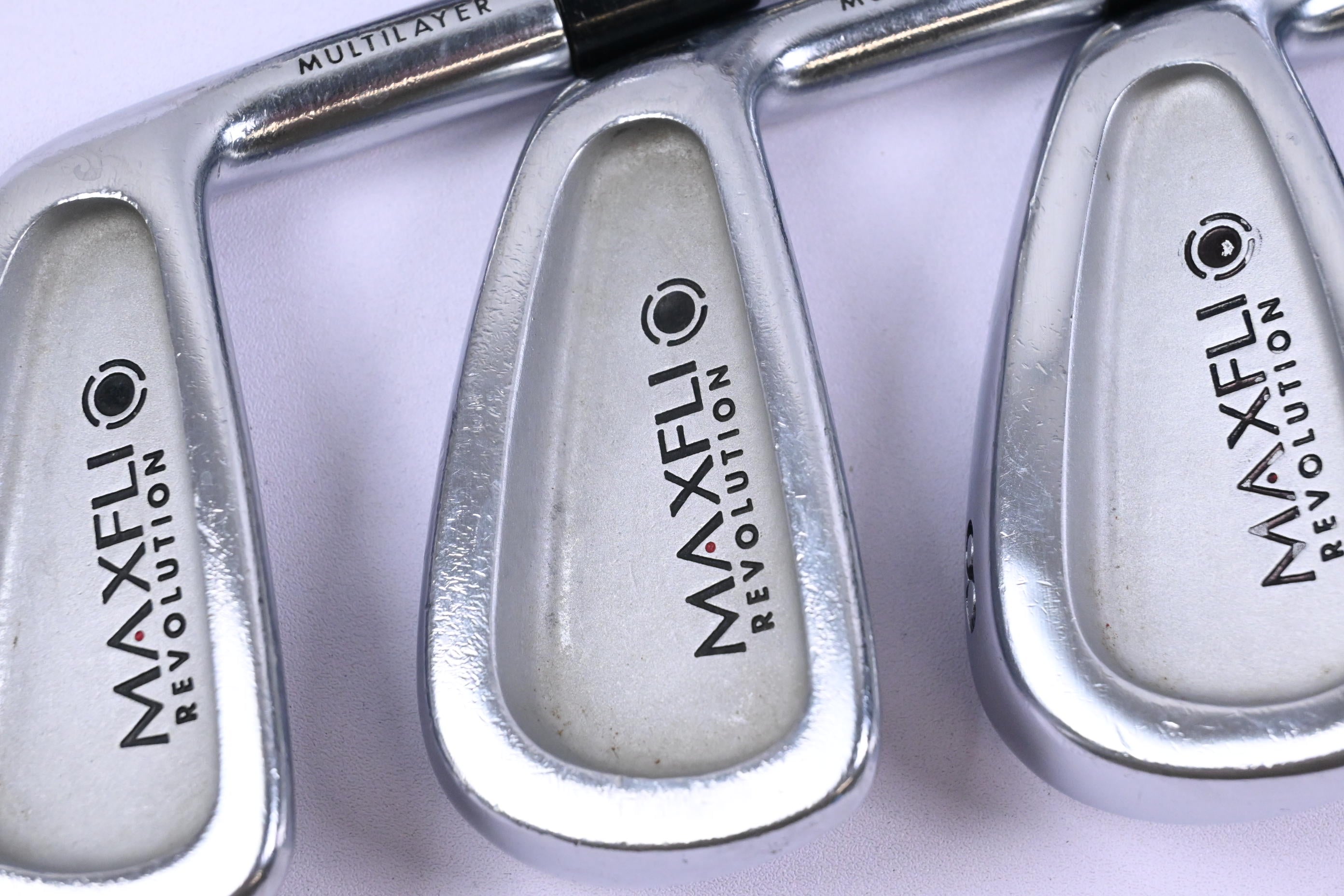Maxfli Revolution Black Dot Irons / 3-9 Iron / Regular Flex Dynamic Gold R300U
