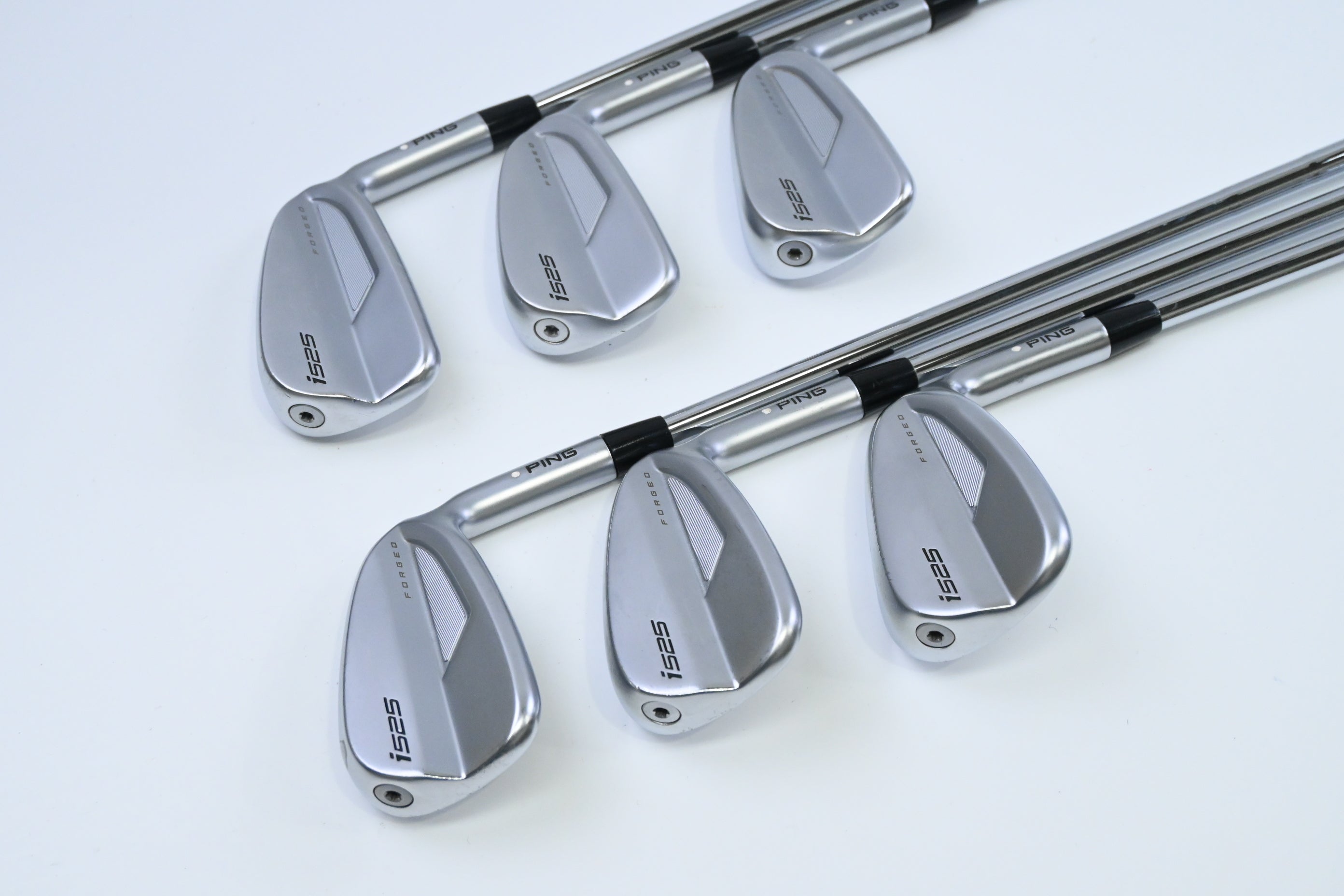 Ping i525 Irons / 5-PW / White Dot / Stiff Flex Ping AWT 2.0 Shafts