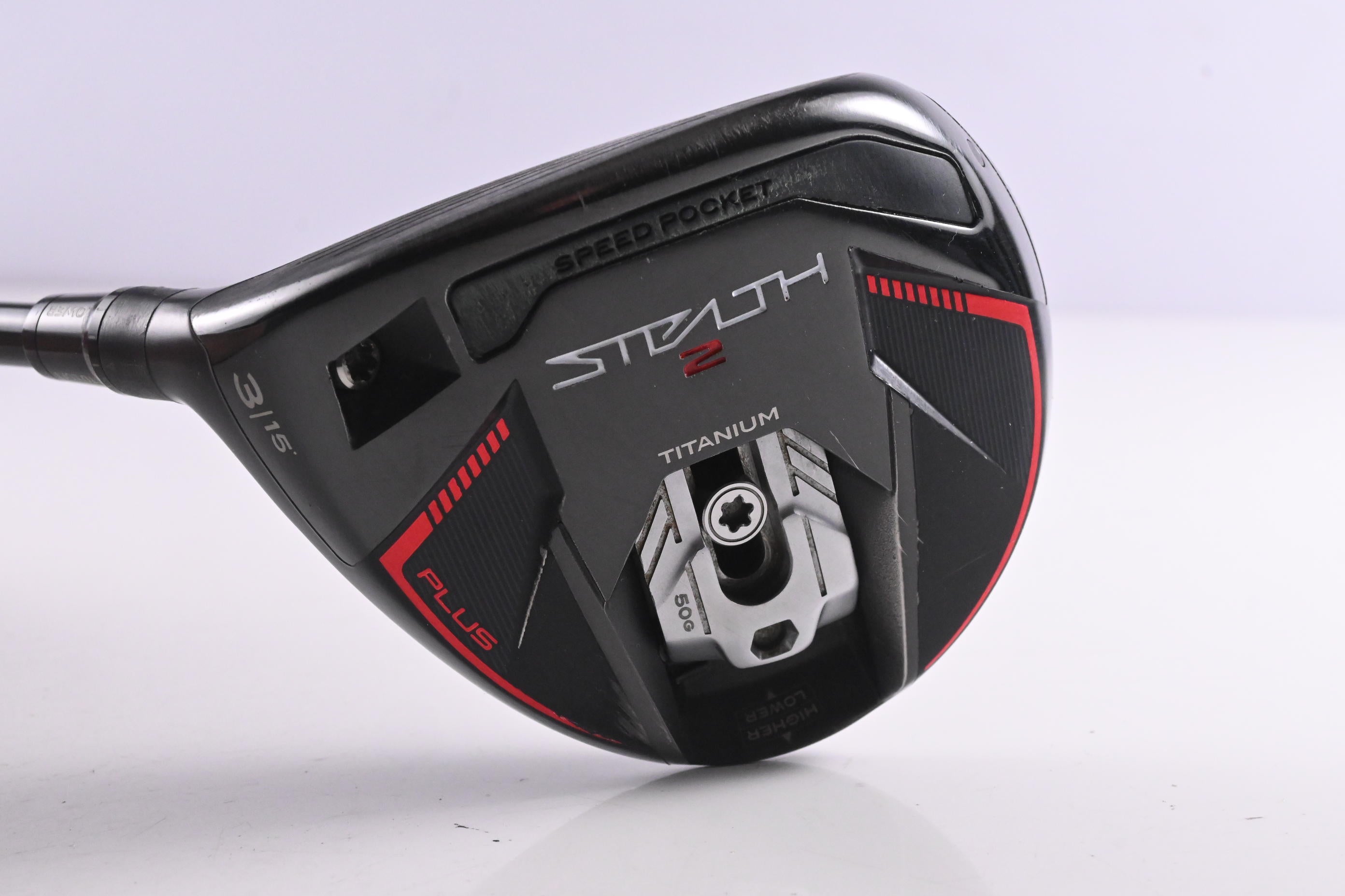 Left Hand Taylormade Stealth 2 Plus #3 Wood / 15 Degree / X-Flex Kai'li Red 75