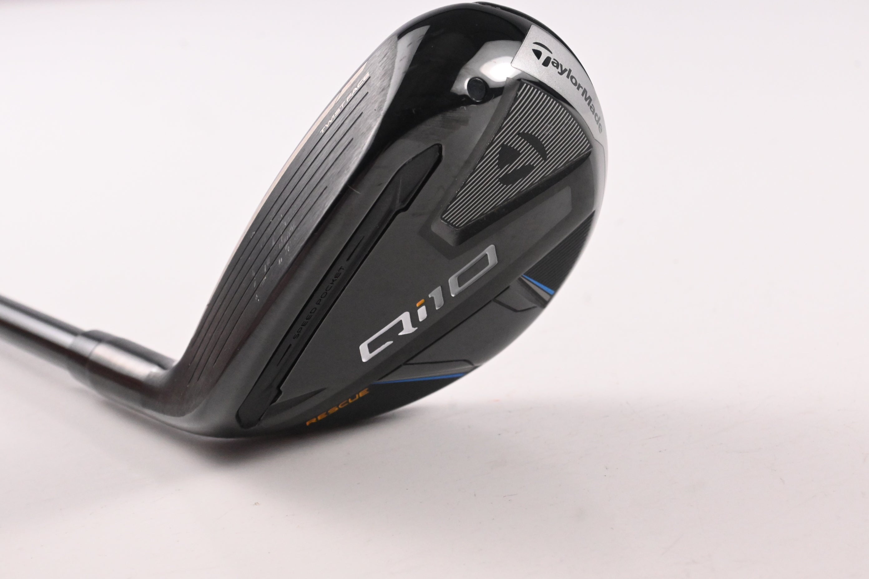 Left Hand Taylormade Qi10 #4 Hybrid / 22 Degree / Regular Flex Ventus TR Blue 6