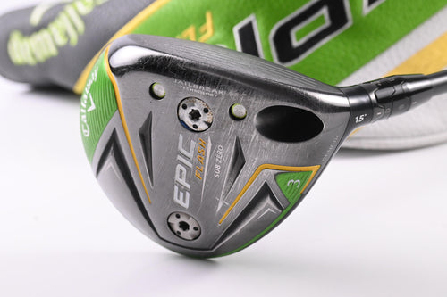 Callaway Epic Flash #3 Wood / 15 Degree / X-Flex HZRDUS Smoke Black 70 Shaft
