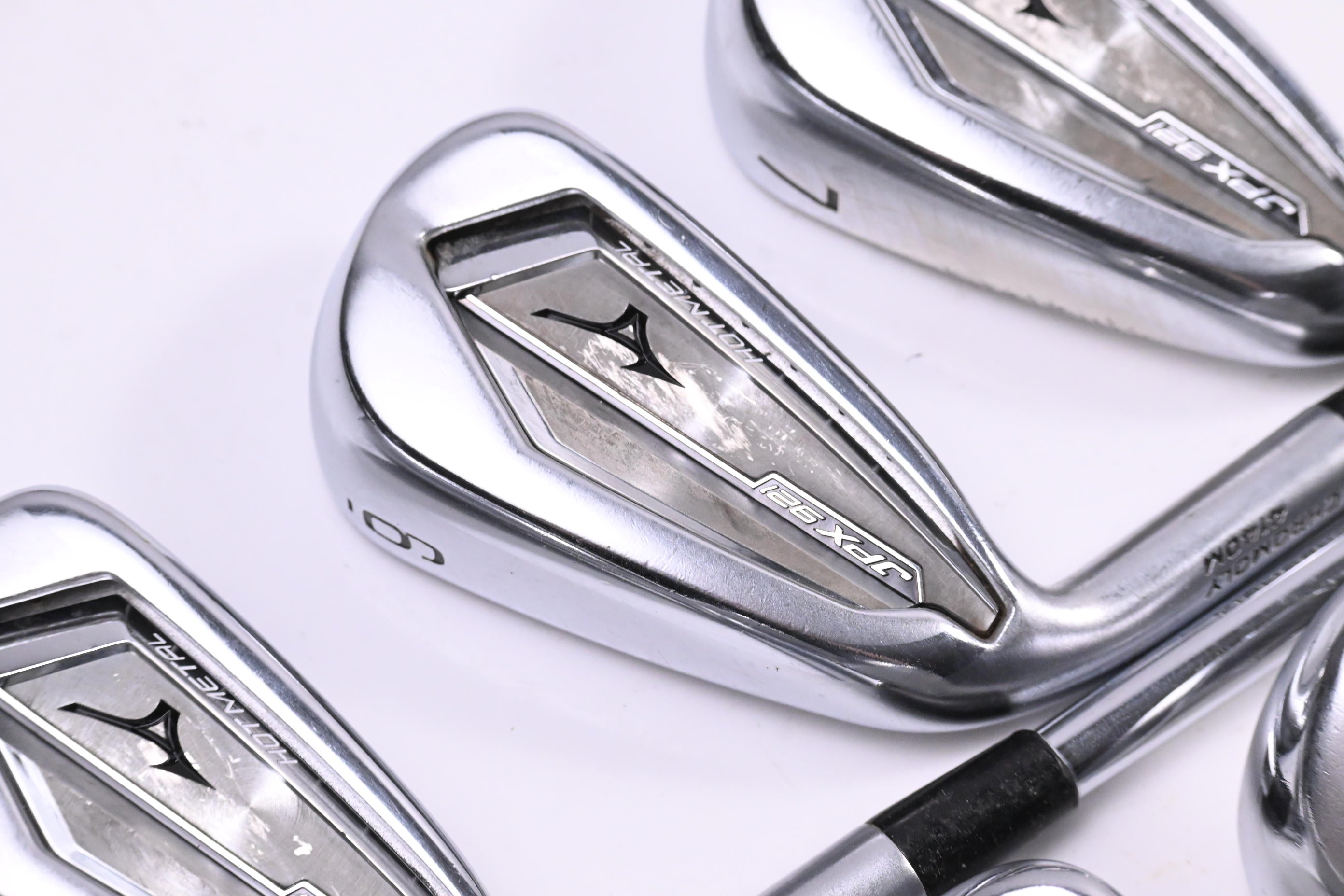 Left Hand Mizuno JPX 921 Hot Metal Irons / 5-PW+GW / Regular Flex N.S. Pro