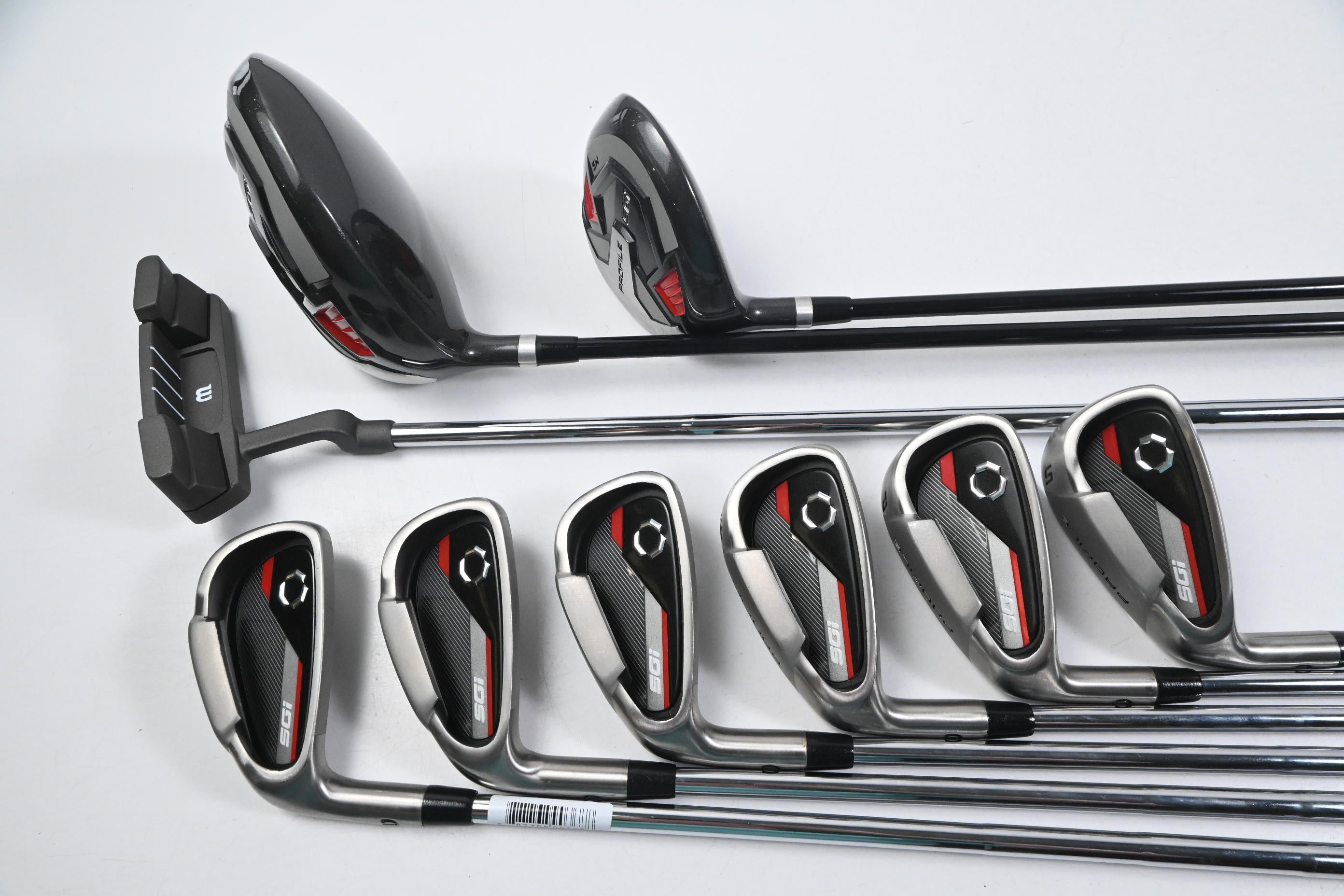 Left Hand Wilson Profile SGi Package Set / Woods, Irons, Putter, Bag