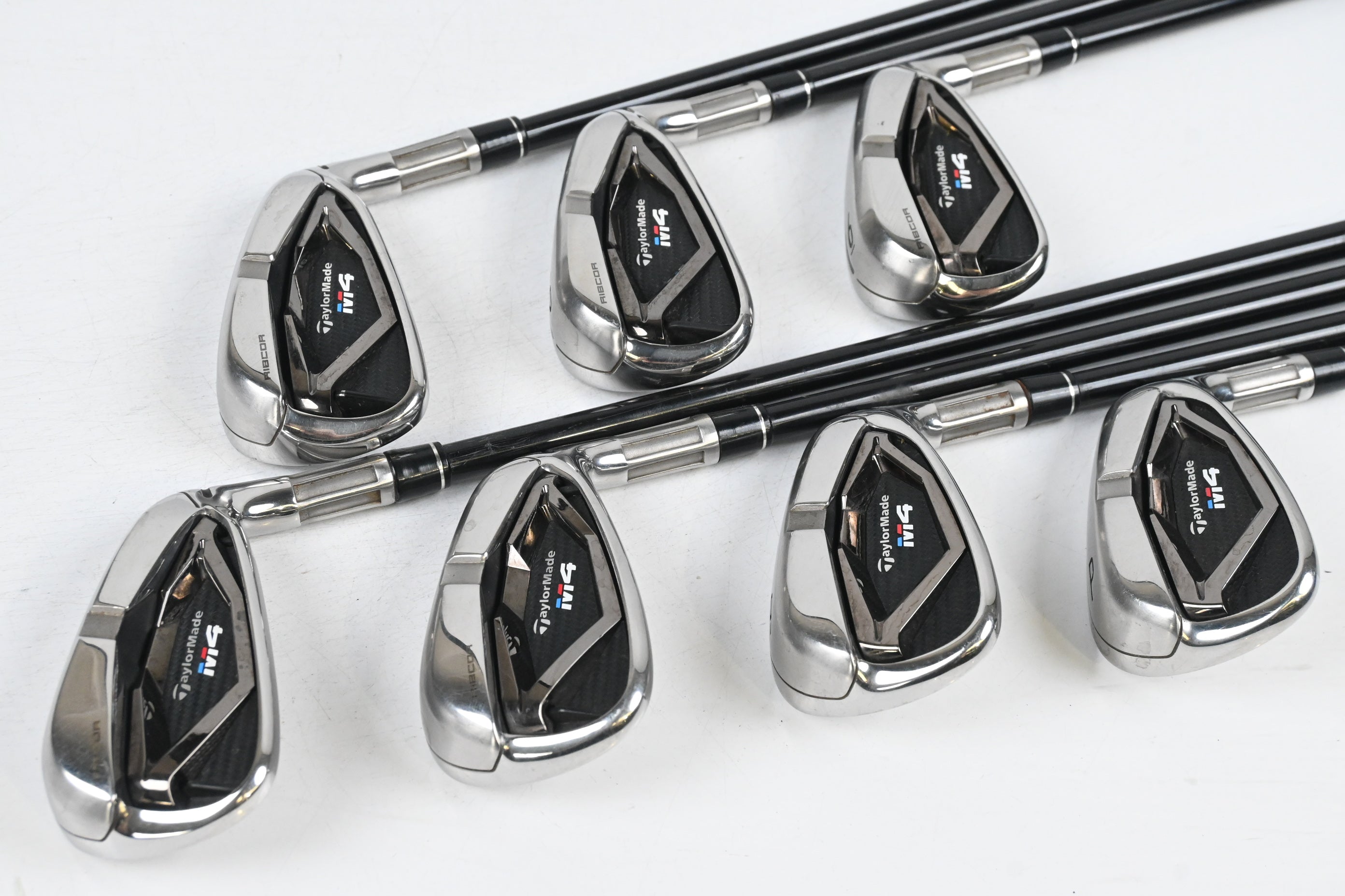 Taylormade M4 Irons / 4-PW / Stiff Flex Fujikura Atmos Red 7 Shafts