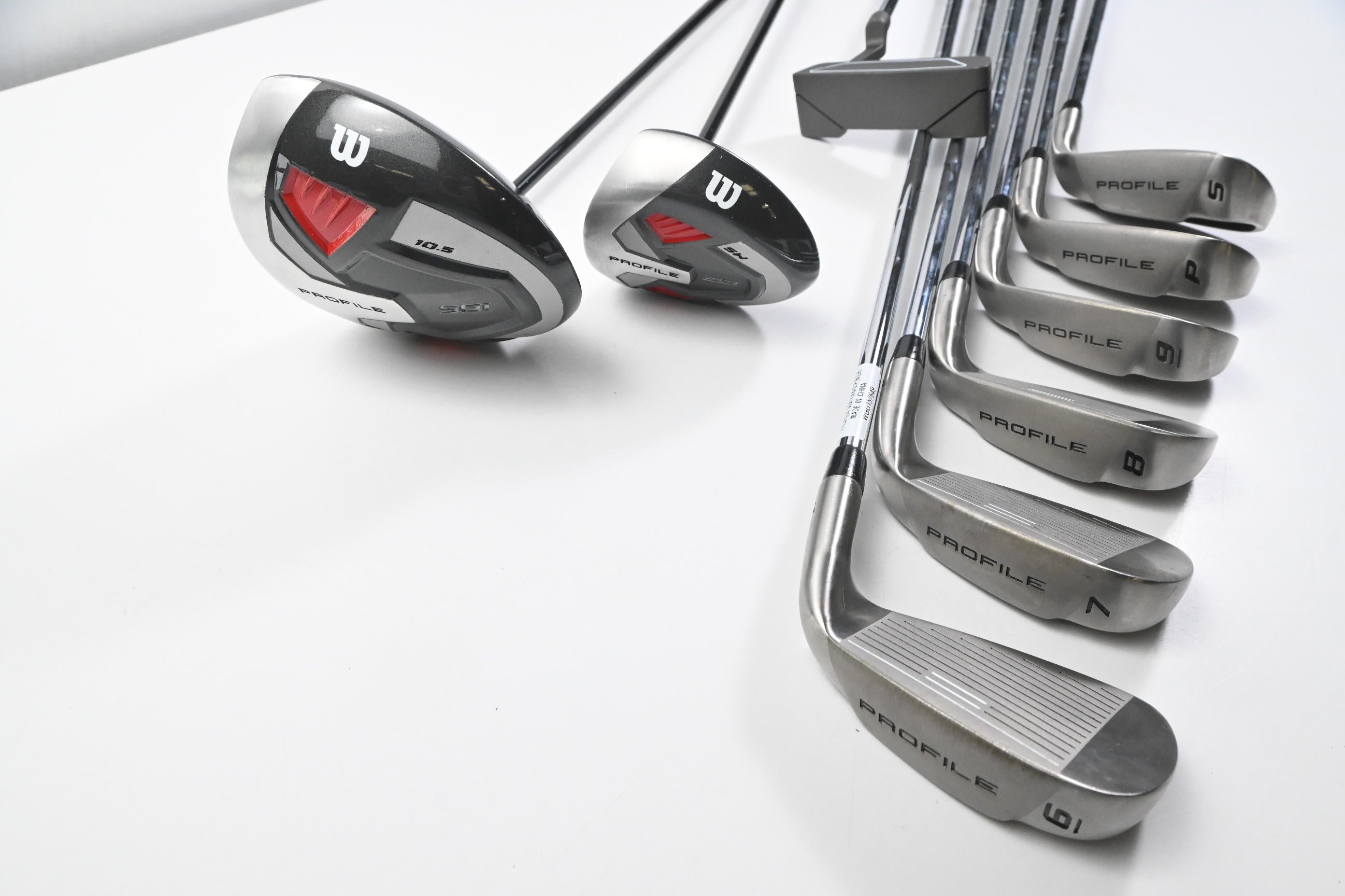 Left Hand Wilson Profile SGi Package Set / Woods, Irons, Putter, Bag
