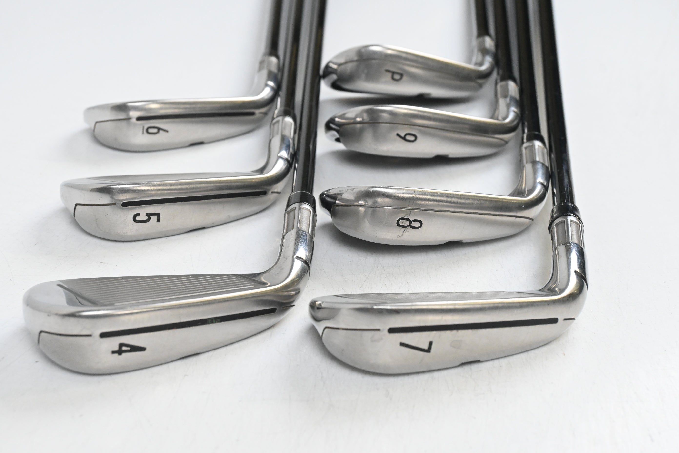 Taylormade M4 Irons / 4-PW / Stiff Flex Fujikura Atmos Red 7 Shafts
