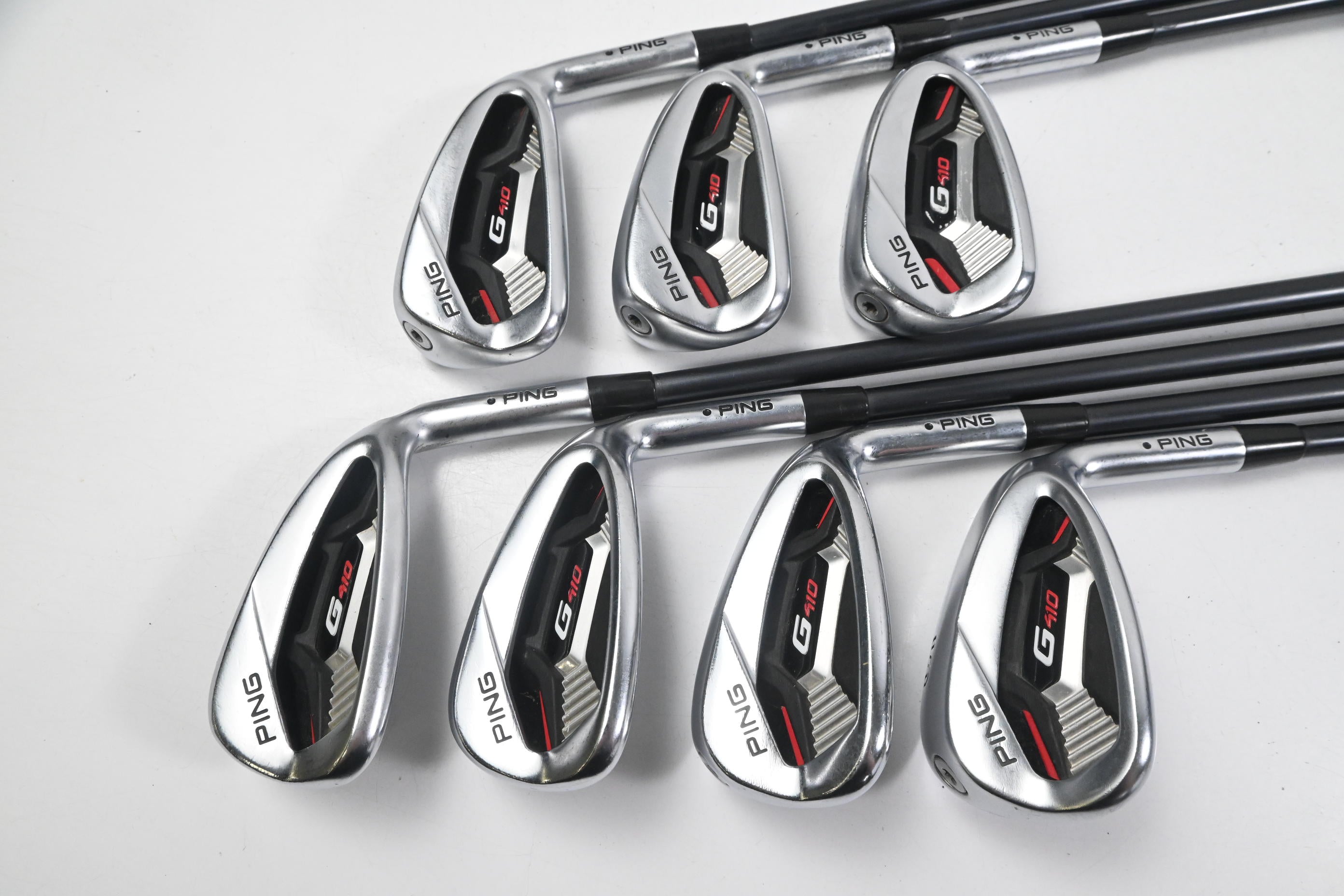 Ping G410 Irons / 6-PW+GW+SW / Black Dot / Senior Flex Ping Alta CB Shafts