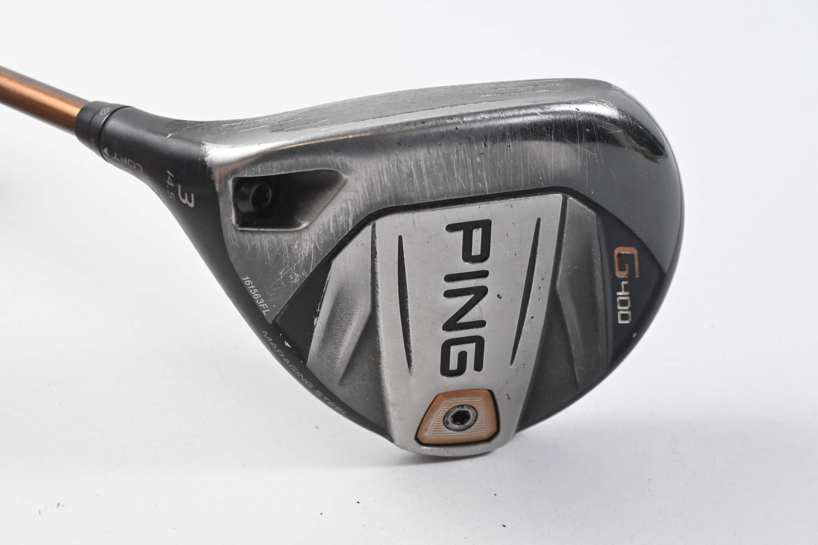 Left Hand Ping G400 #3 Wood / 14.5 Degree / Stiff Flex Ping Alta CB 65 Shaft