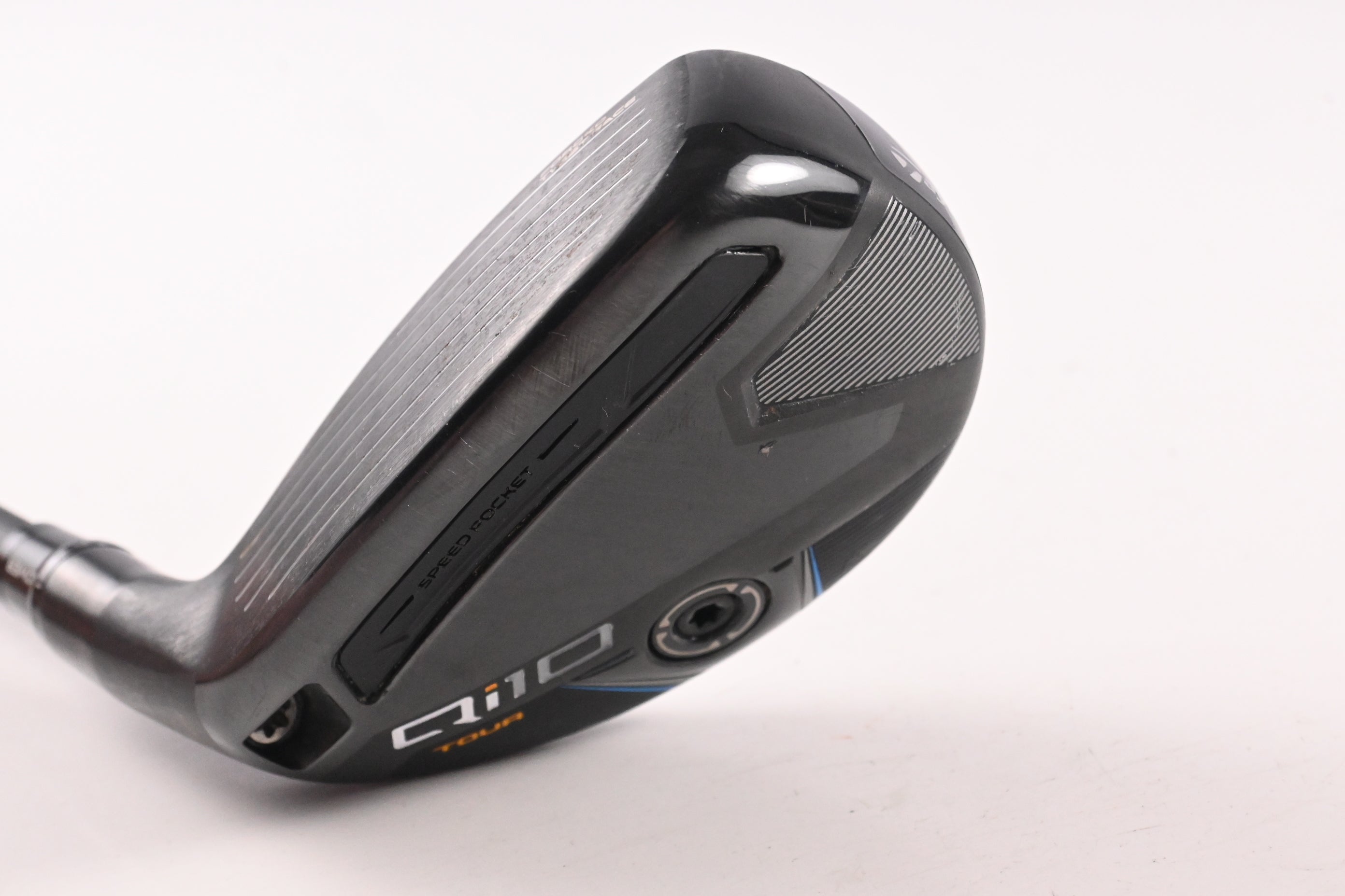 Left Hand Taylormade Qi10 Tour #4 Hybrid / 22 Degree / Regular Flex Tensei AV