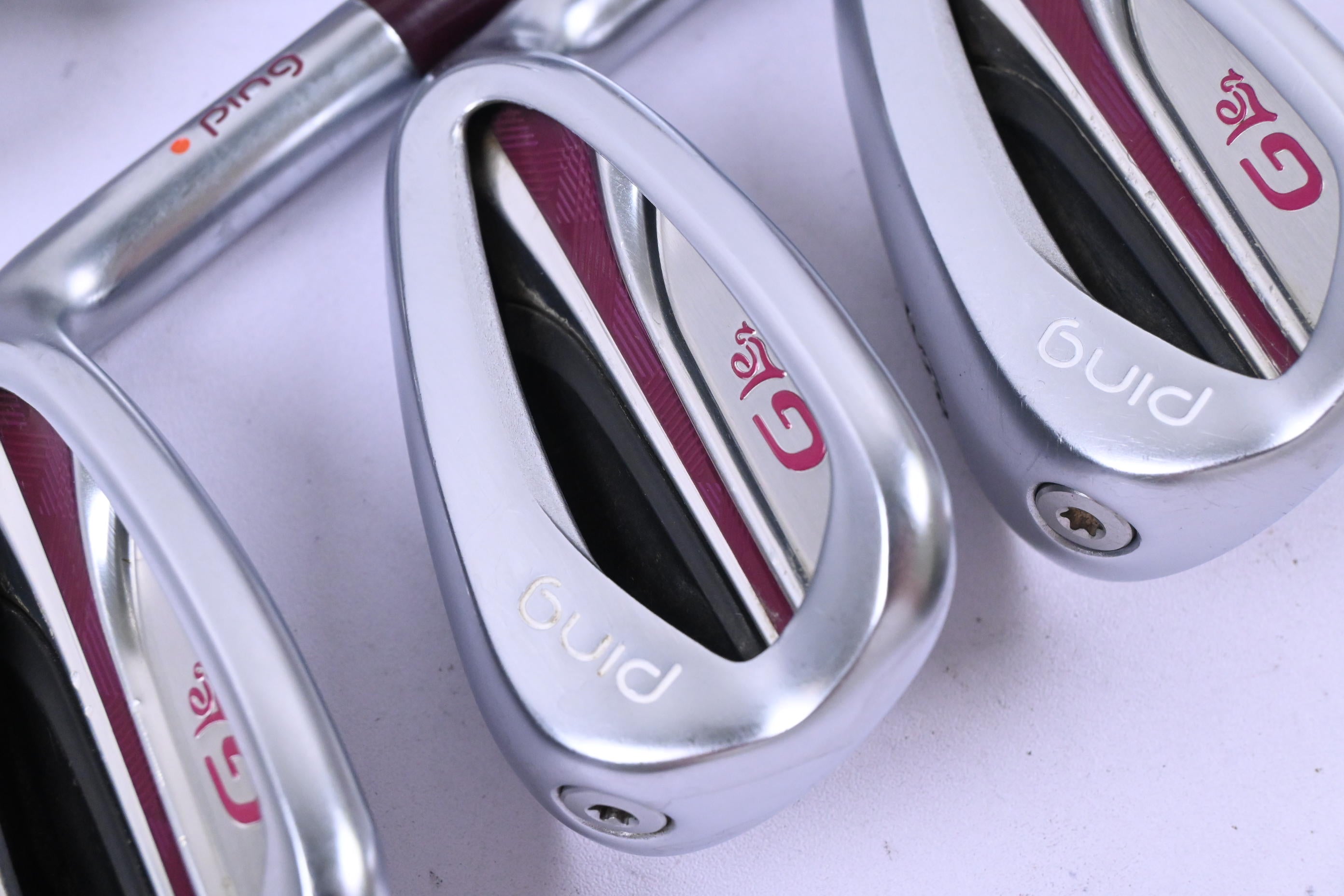 Ladies Ping G Le2 Irons / 7-PW+GW+SW / Orange Dot / Ladies Flex Ping ULT 240