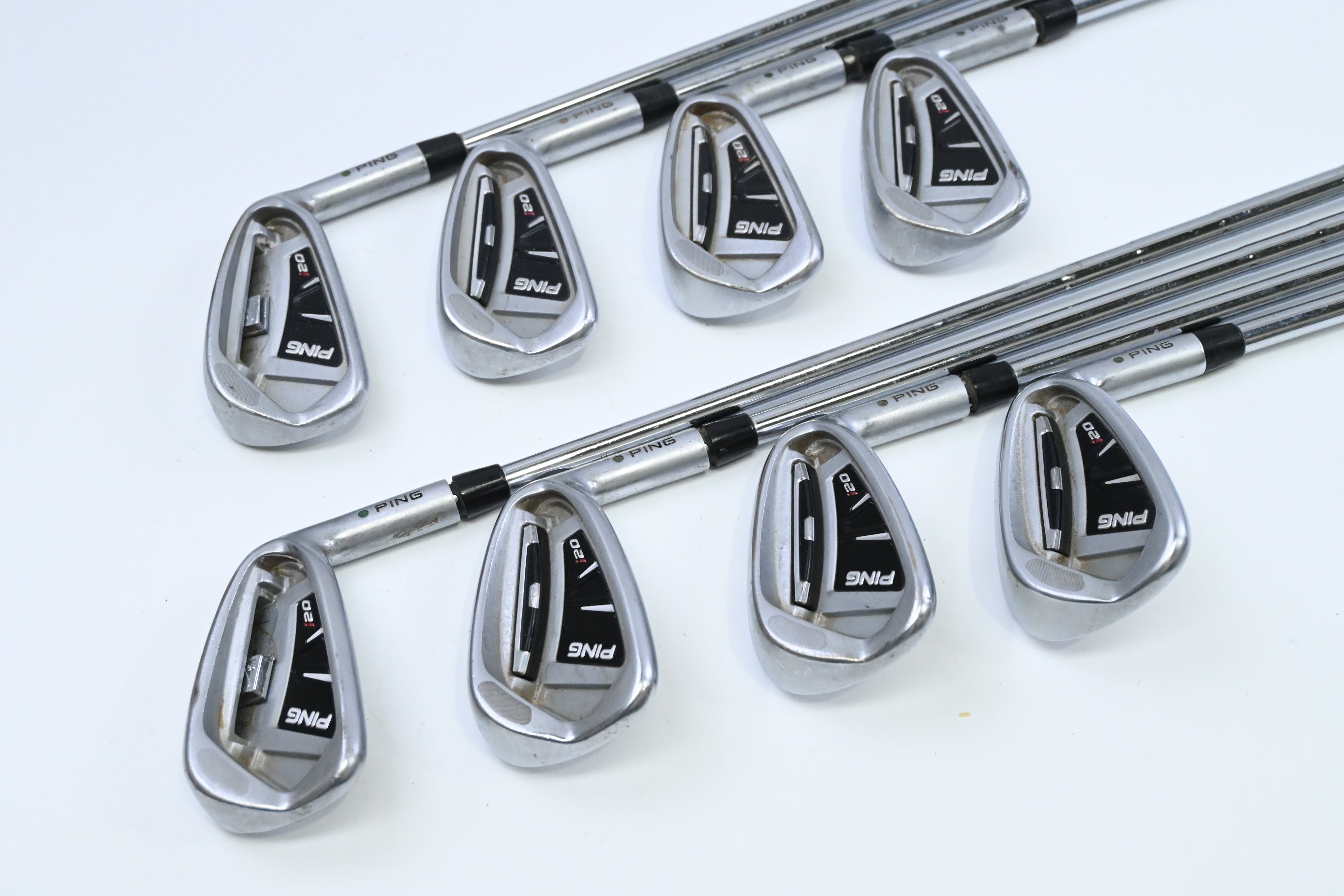 Ping i20 Irons / 3-PW / Green Dot / Regular Flex Ping CFS Shafts