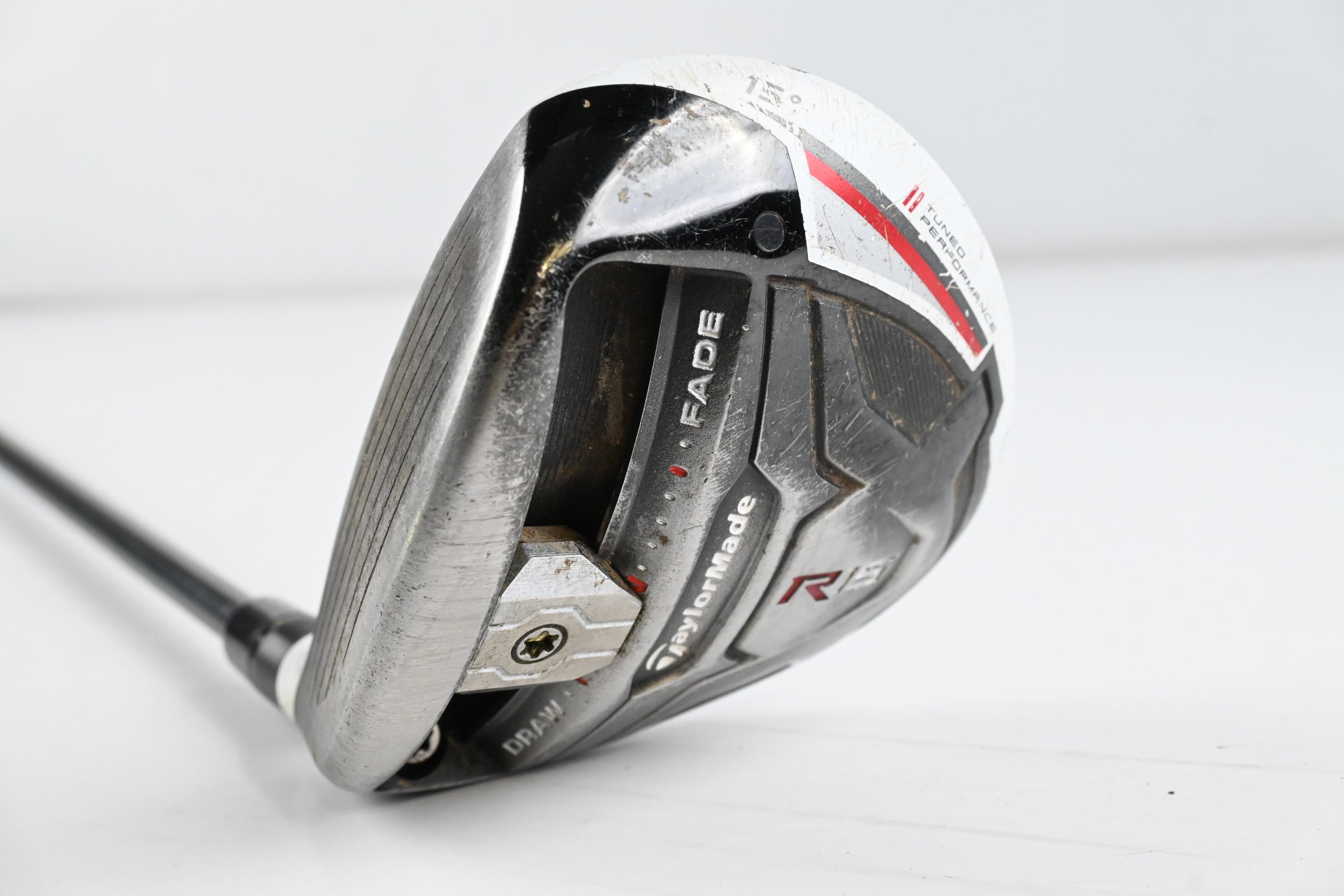 Left Hand Taylormade R15 #3 Wood / 15 Degree / Stiff Flex Speeder 757 Evolution