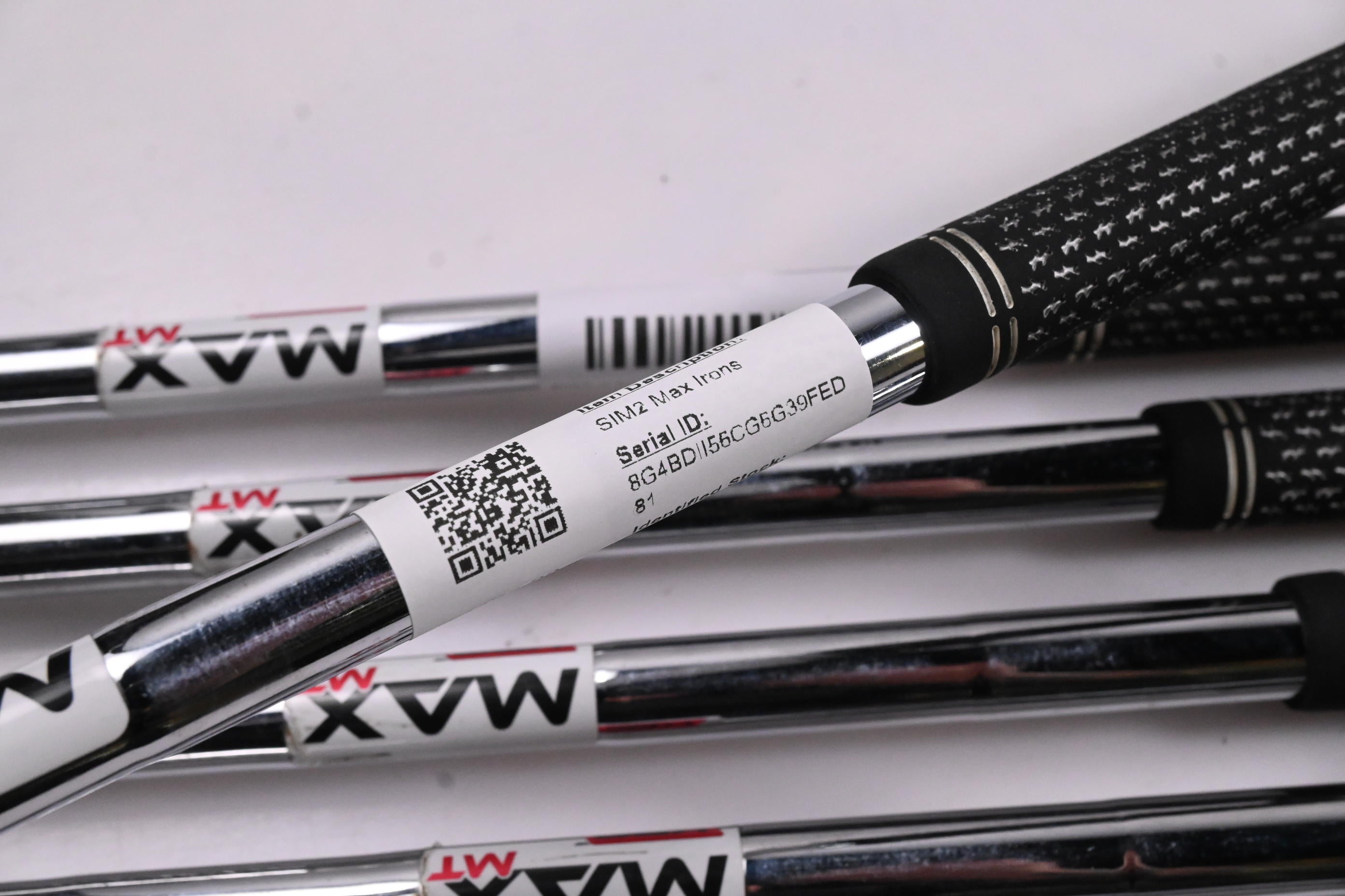 Left Hand Taylormade SIM2 Max Irons / 5-PW / Regular Flex KBS MAX MT 85 Shafts