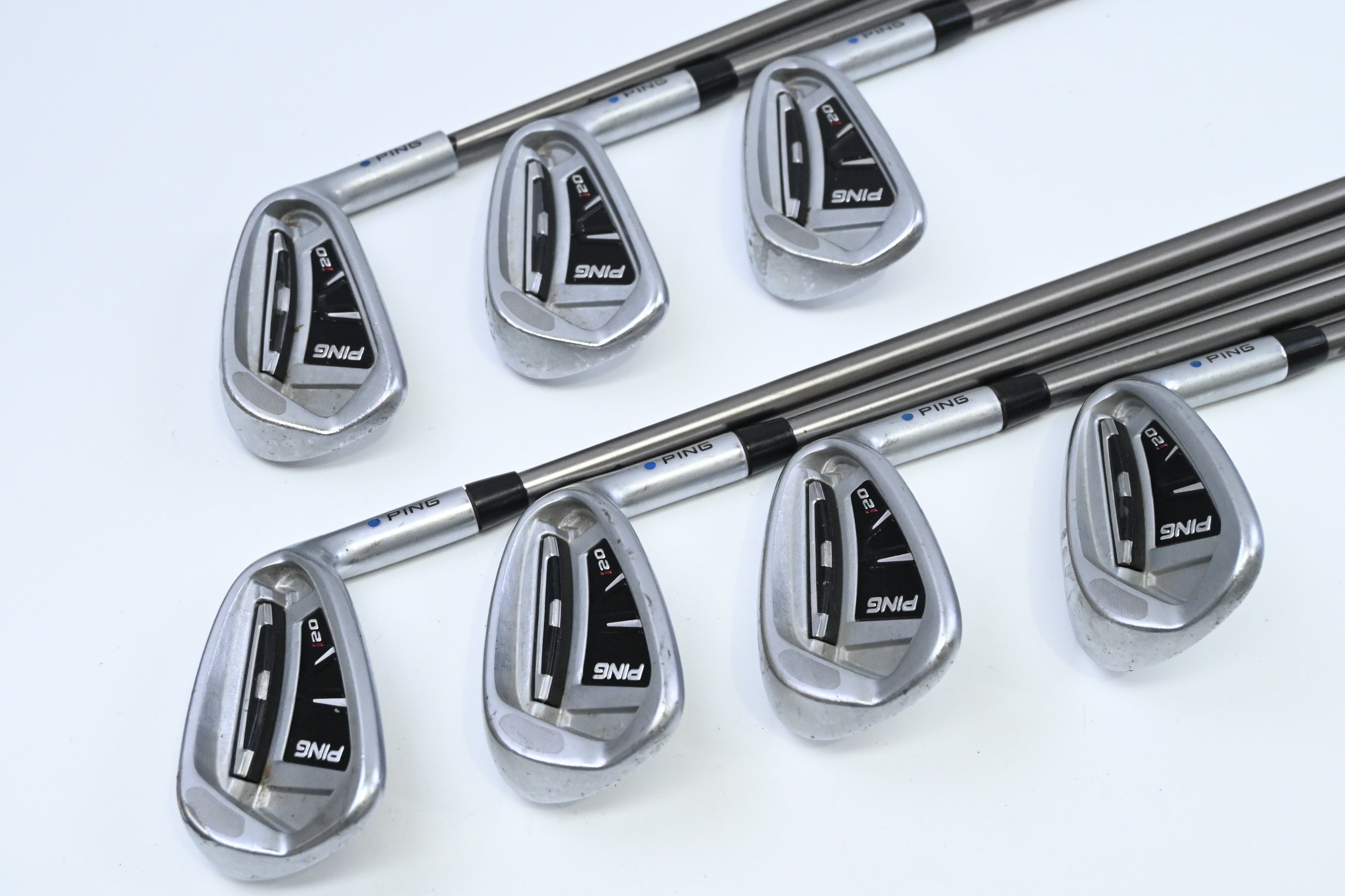 Ping i20 Irons / 5-PW+SW / Blue Dot / Stiff Flex Ping TFC 169 Shafts