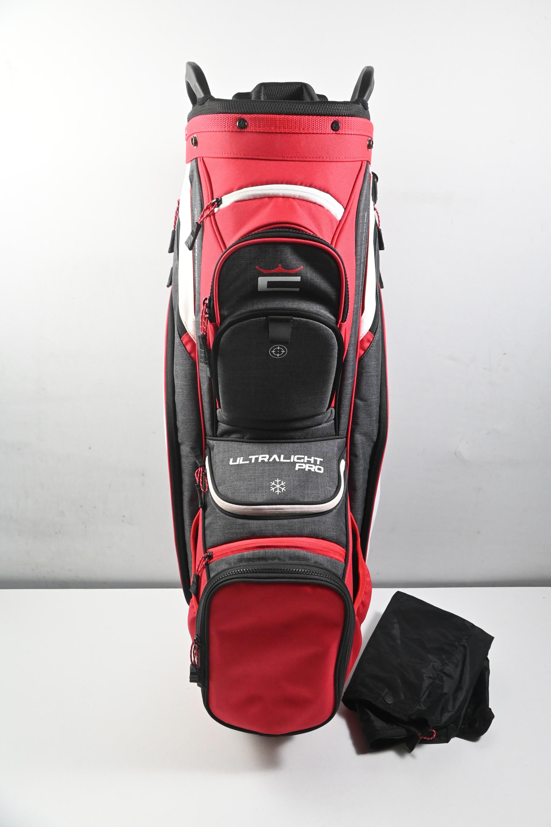 Cobra Ultralight Pro Cart Bag / 14-Way Divider / Red, White & Grey