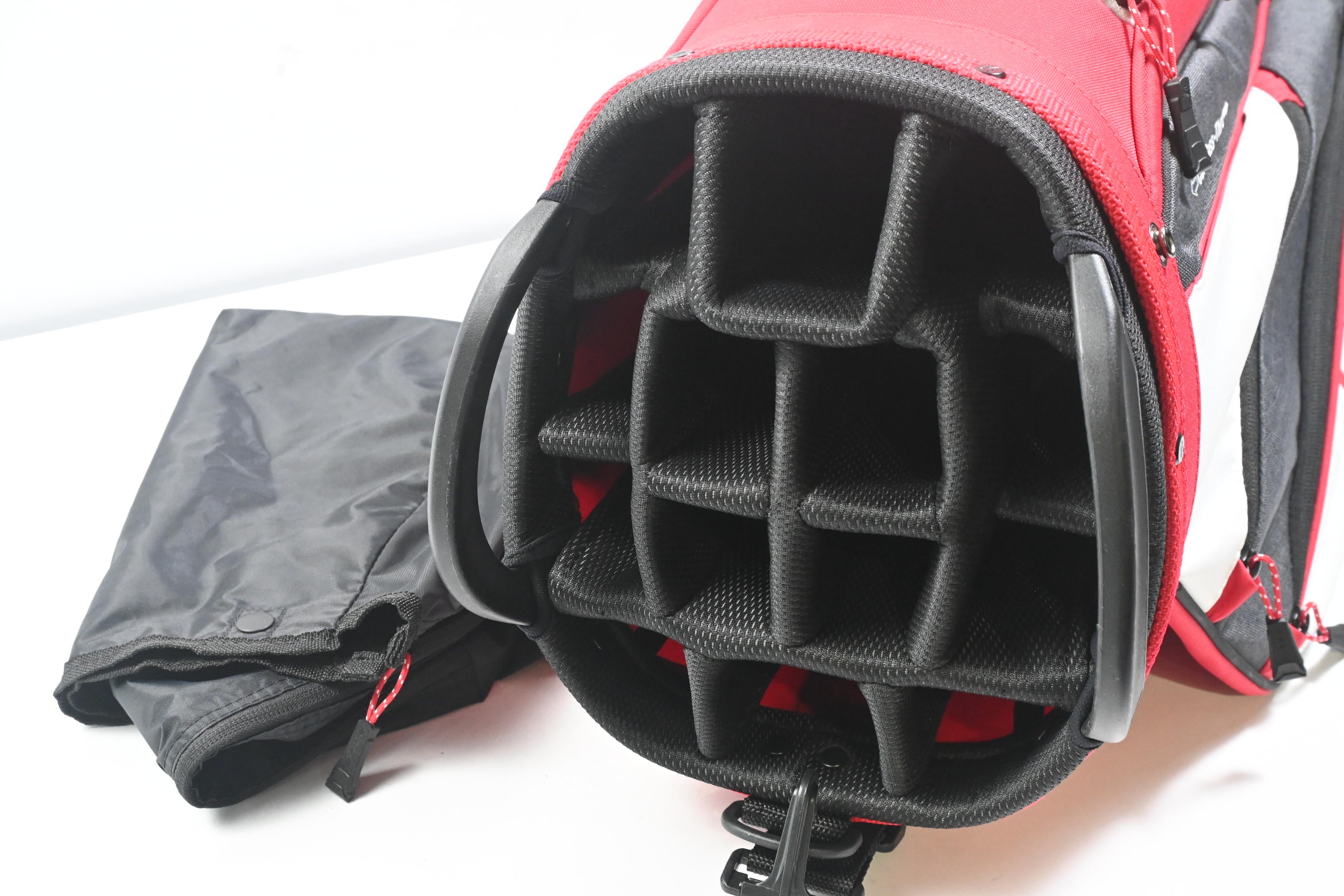 Cobra Ultralight Pro Cart Bag / 14-Way Divider / Red, White & Grey