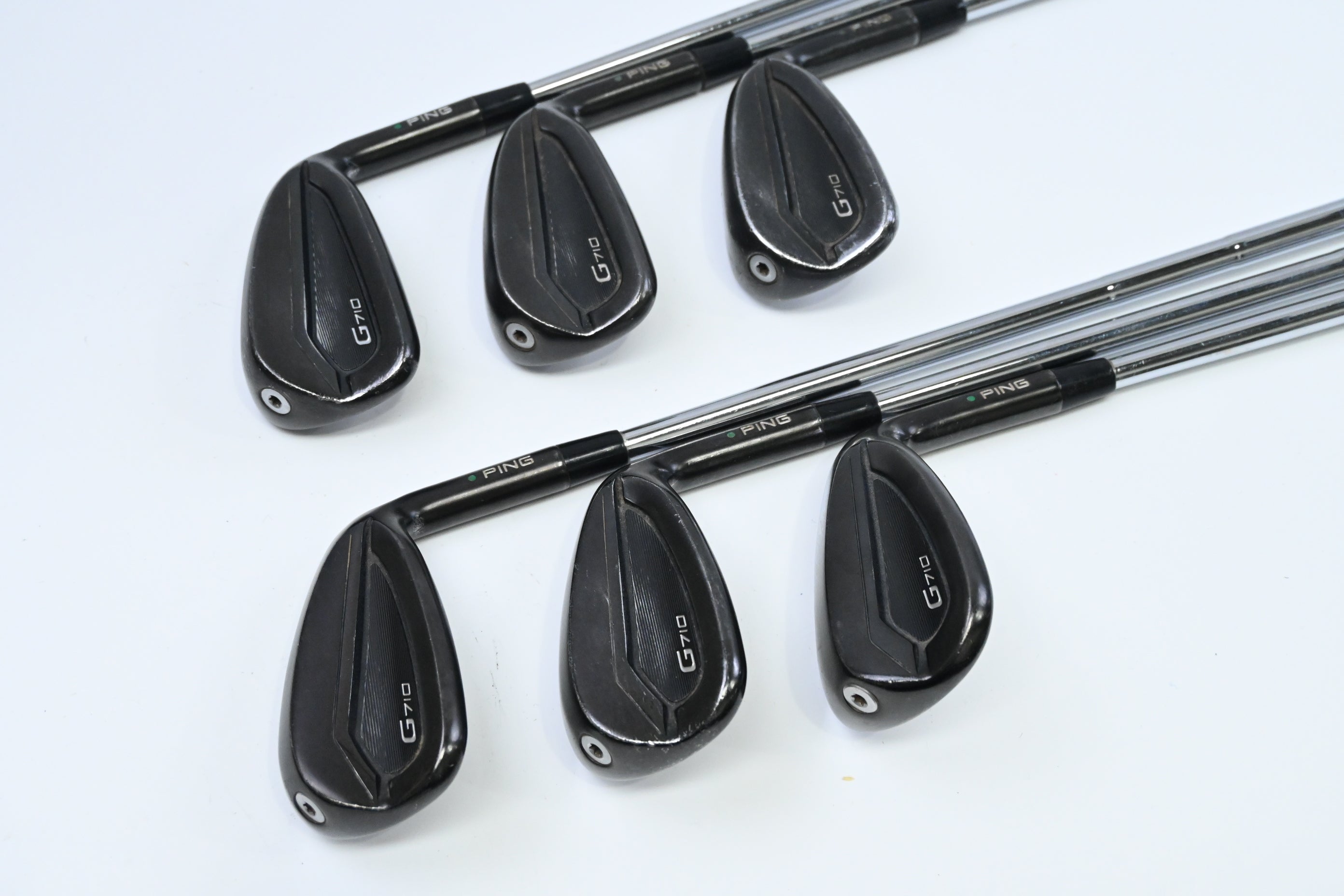 Ping G710 Irons / 6-PW+SW / Green Dot / Stiff Flex Dynamic Gold 120 S300 Shafts