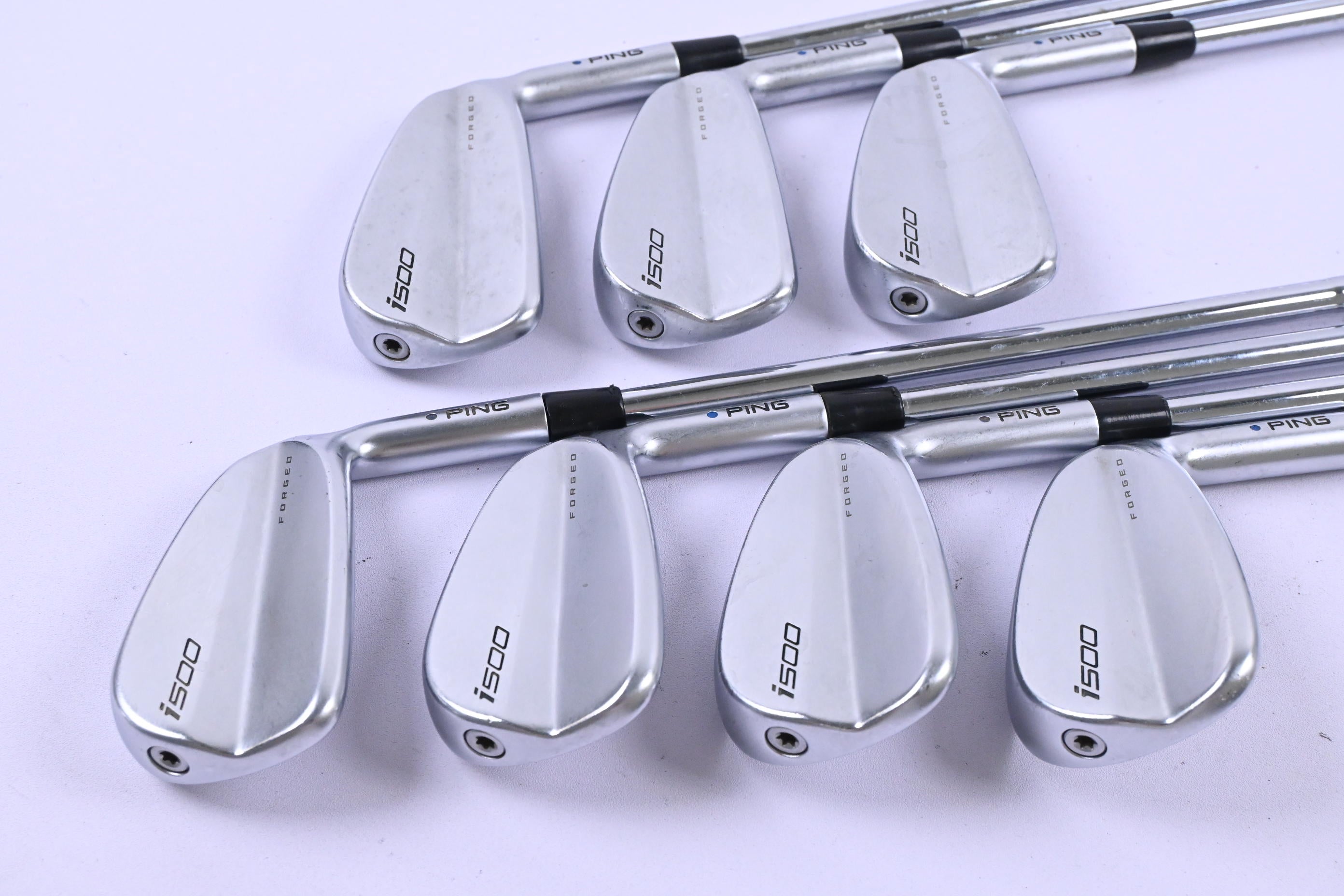 Ping i500 Irons / 4-PW / Blue Dot / Stiff Flex N.S.PRO Modus 3 105 Shafts