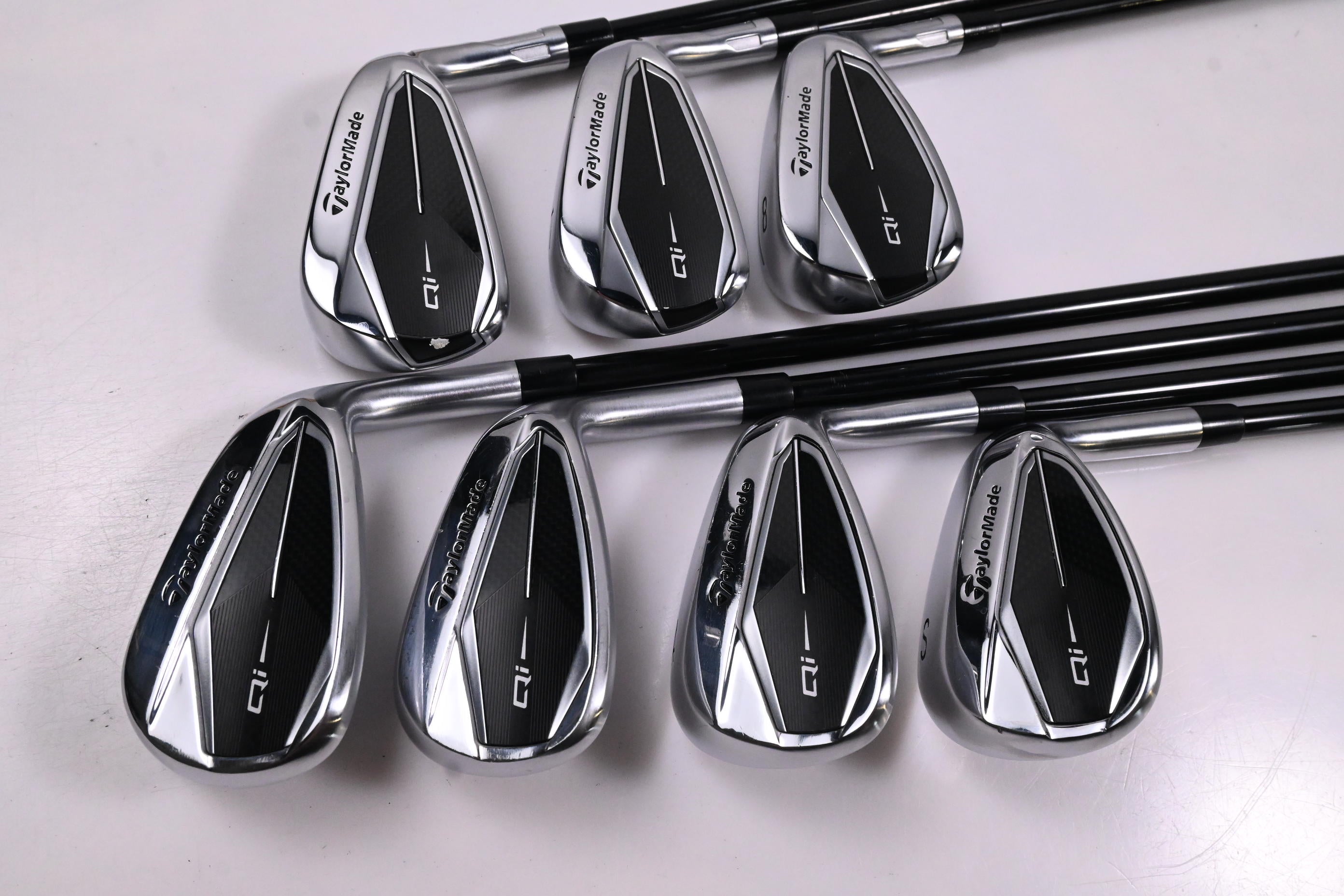 Taylormade Qi Irons / 6-PW+GW+SW / Regular Flex Ventus TR Blue 6 Shafts