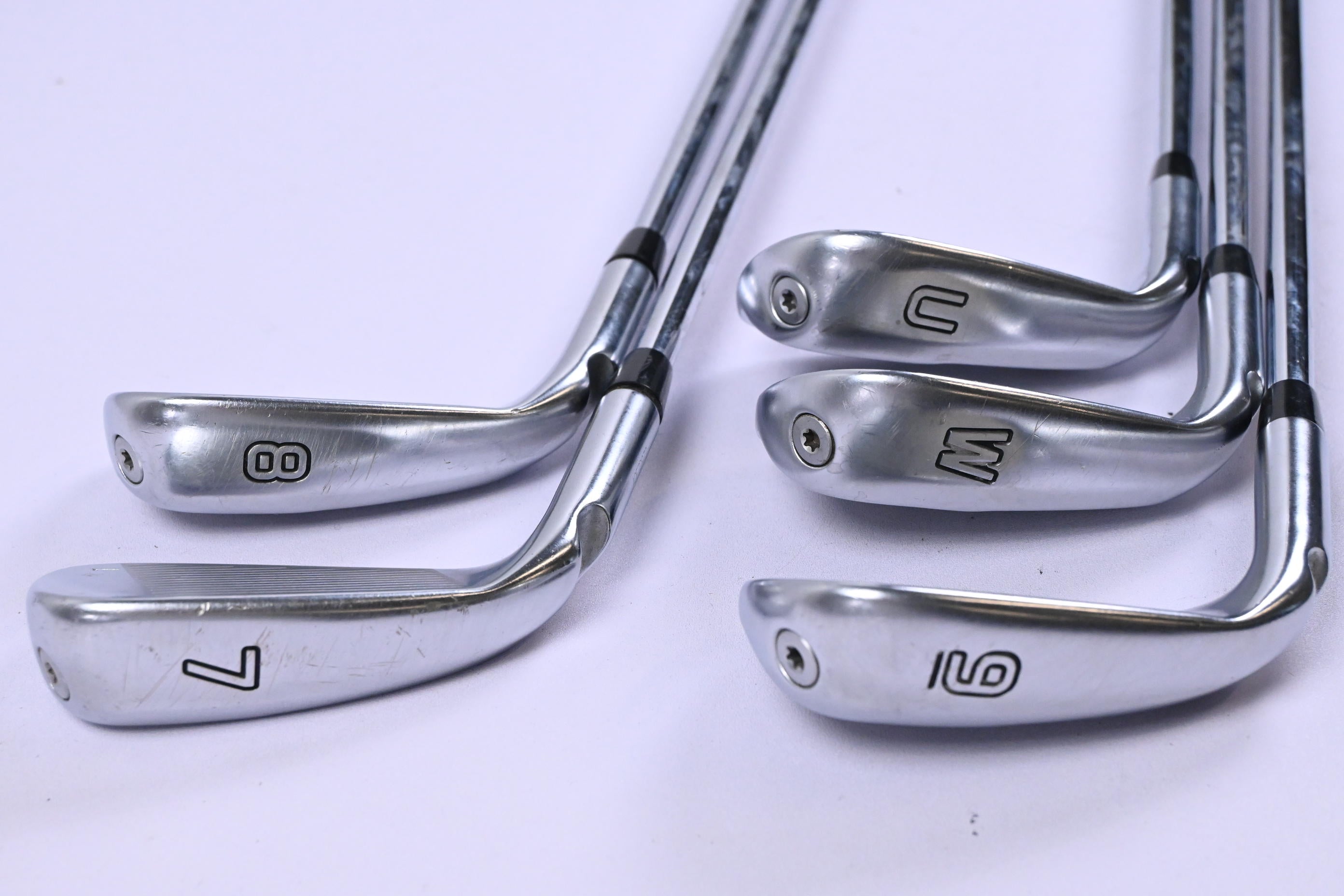Ping G410 Irons / 7-PW+GW / Black Dot / Regular Flex Dynamic Gold 105 Shafts