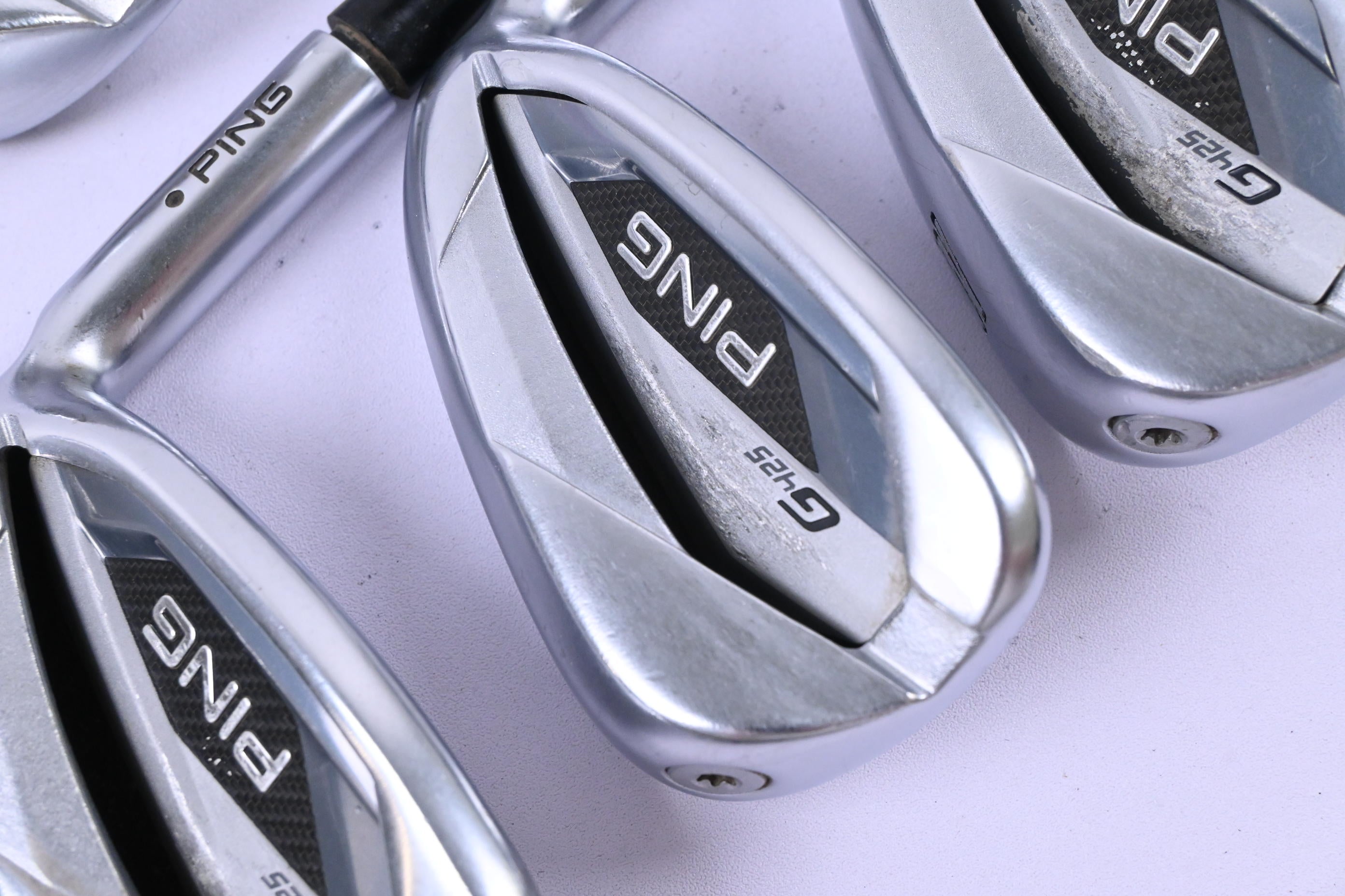 Ping G425 Irons / 5-PW+GW / Black Dot / Stiff Flex Ping AWT 2.0 Shafts