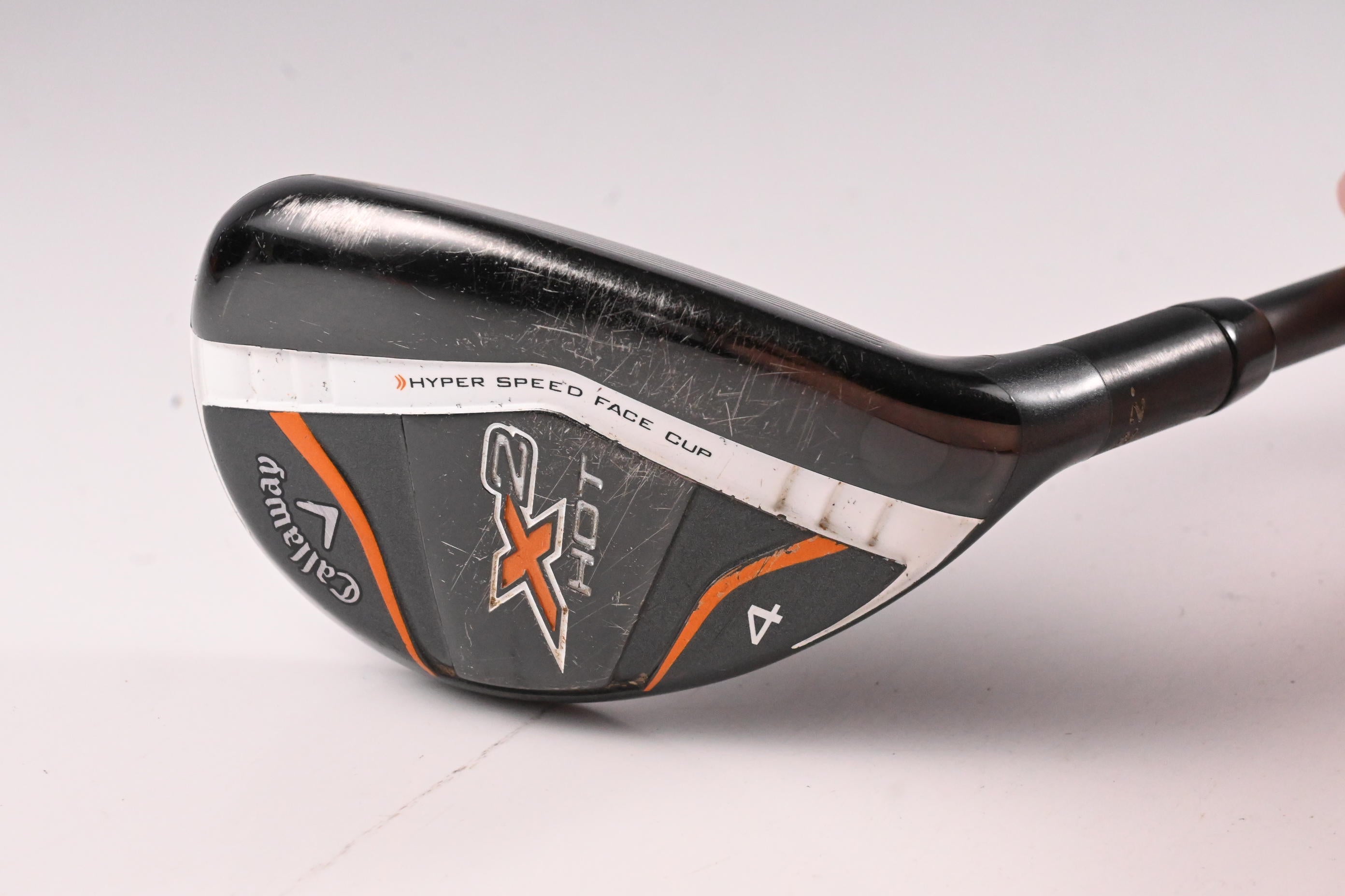 Callaway X2 Hot #4 Hybrid / 22 Degree / Regular Flex Aldila Tour Blue 60 Shaft
