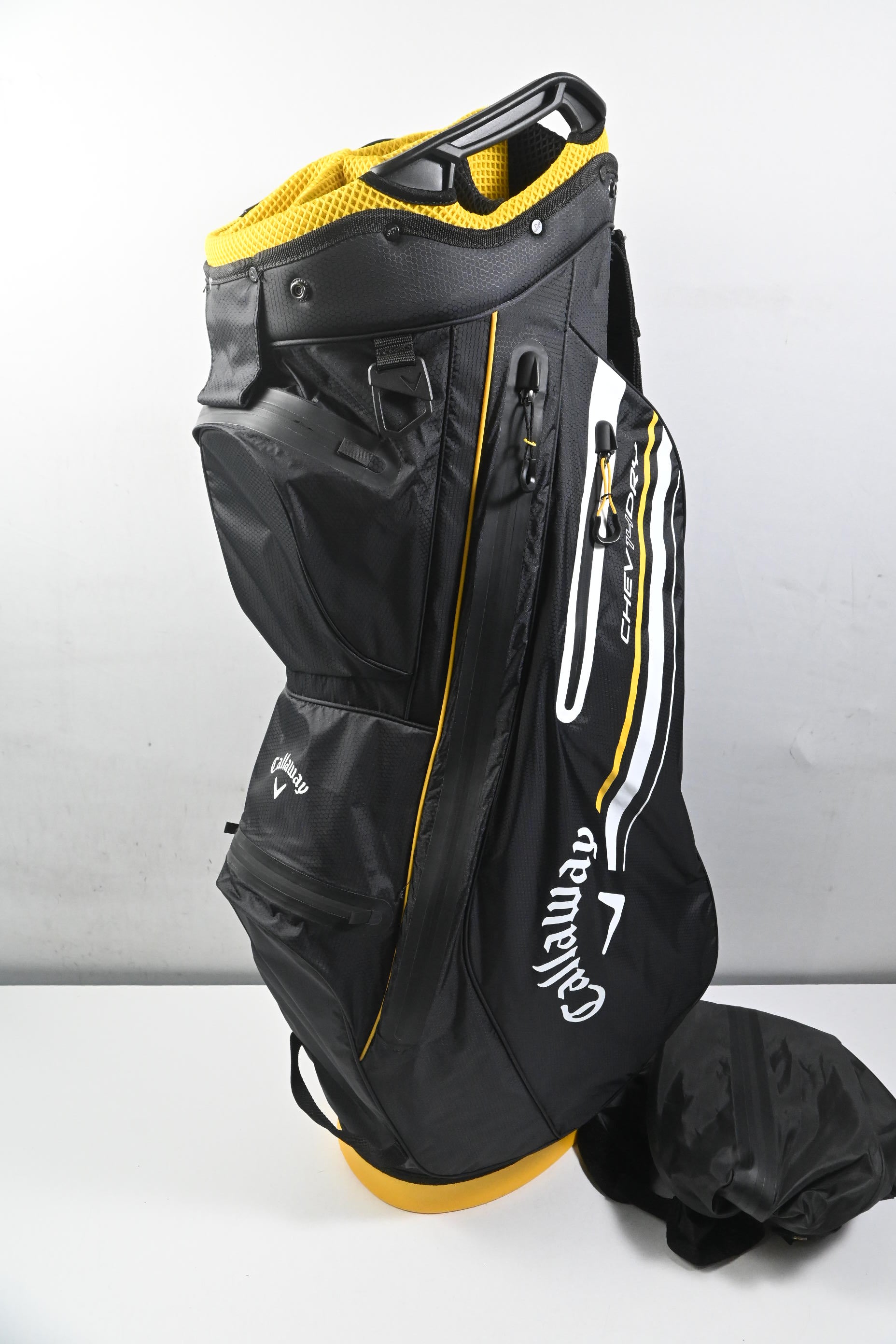 Callaway Chev 14 Dry Cart Bag / 14-Way Divider / Black, White & Yellow