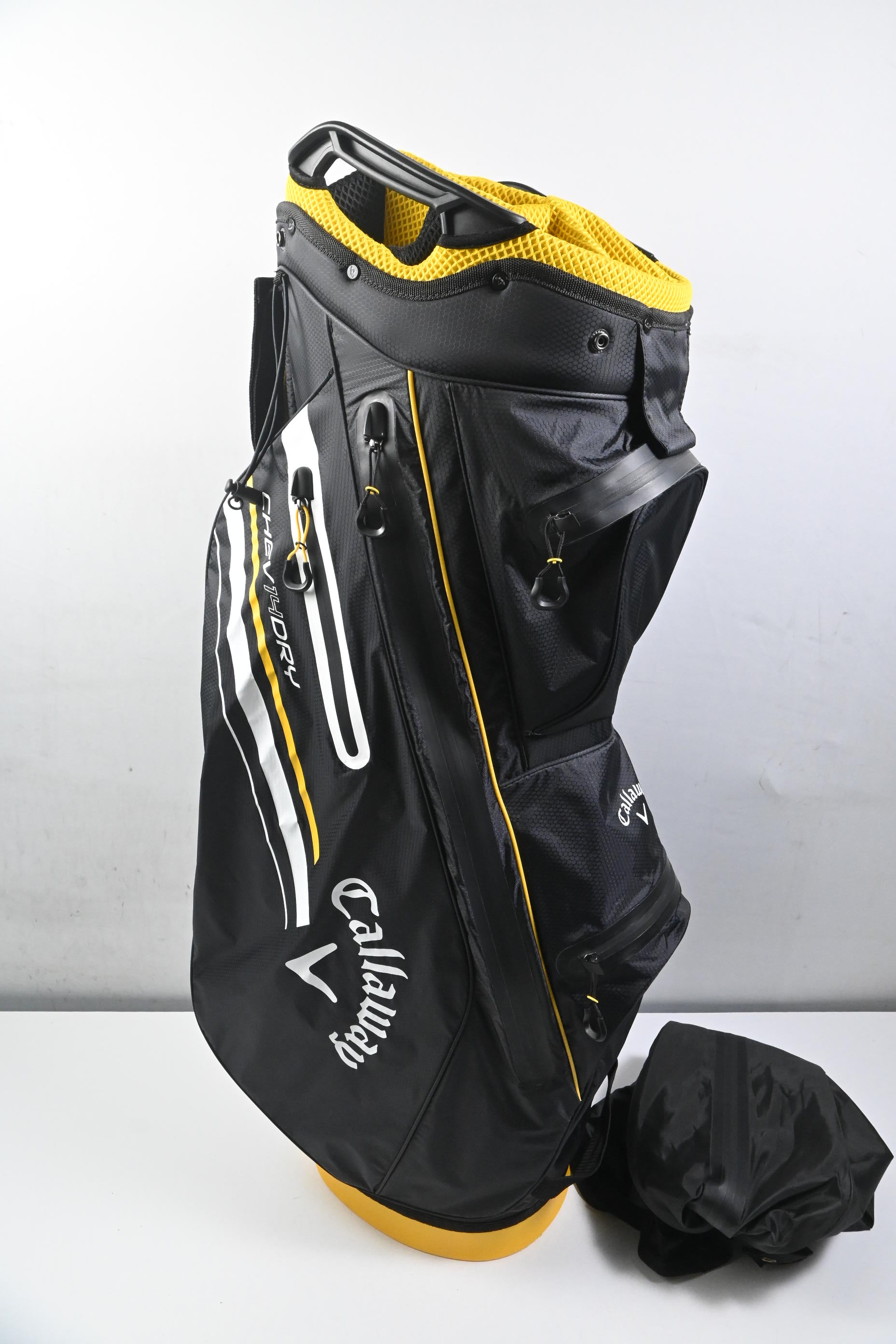Callaway Chev 14 Dry Cart Bag / 14-Way Divider / Black, White & Yellow
