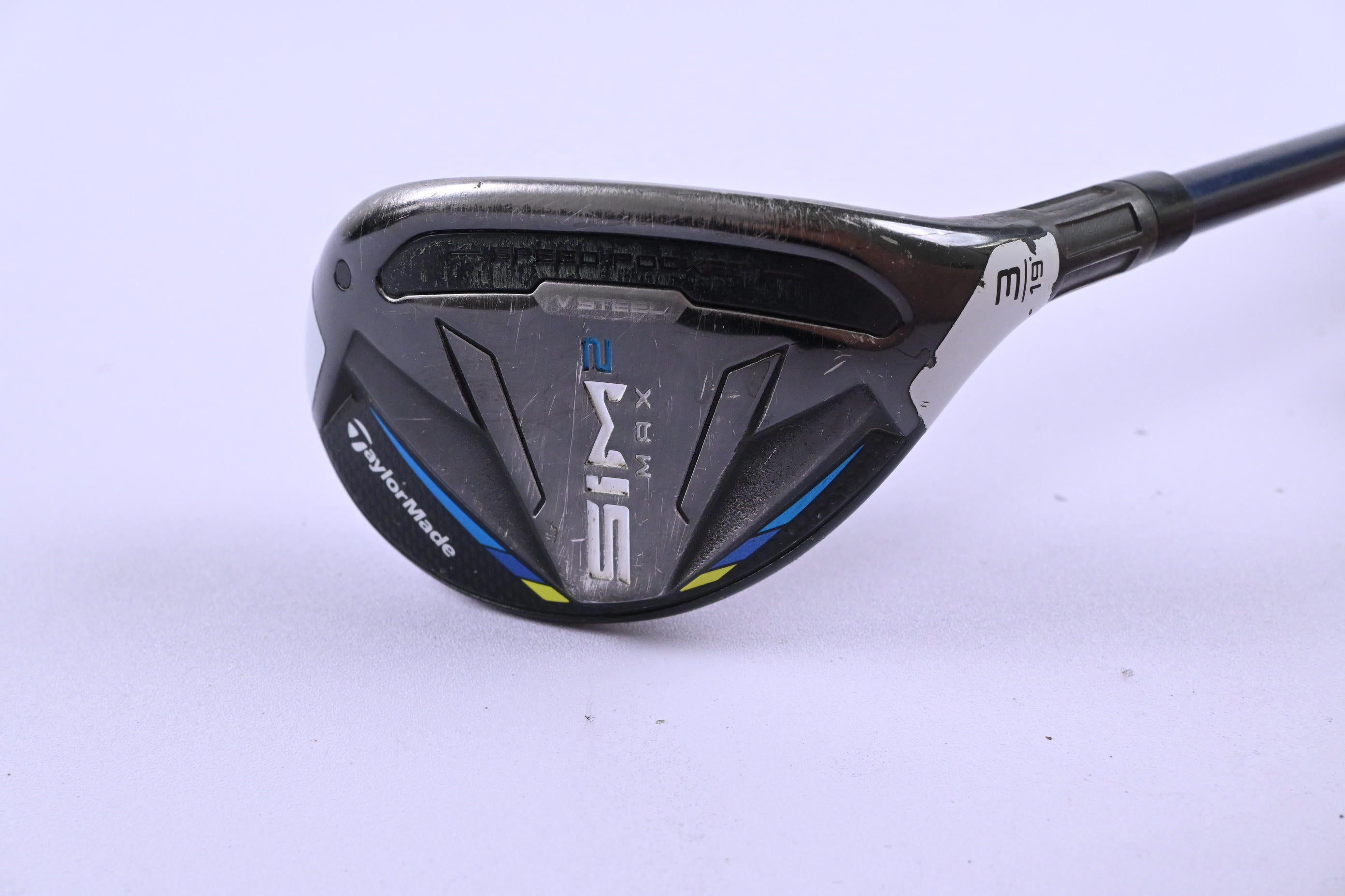 Taylormade SIM2 Max #3 Hybrid / 19 Degree / Stiff Flex Fujikura Ventus Blue 7