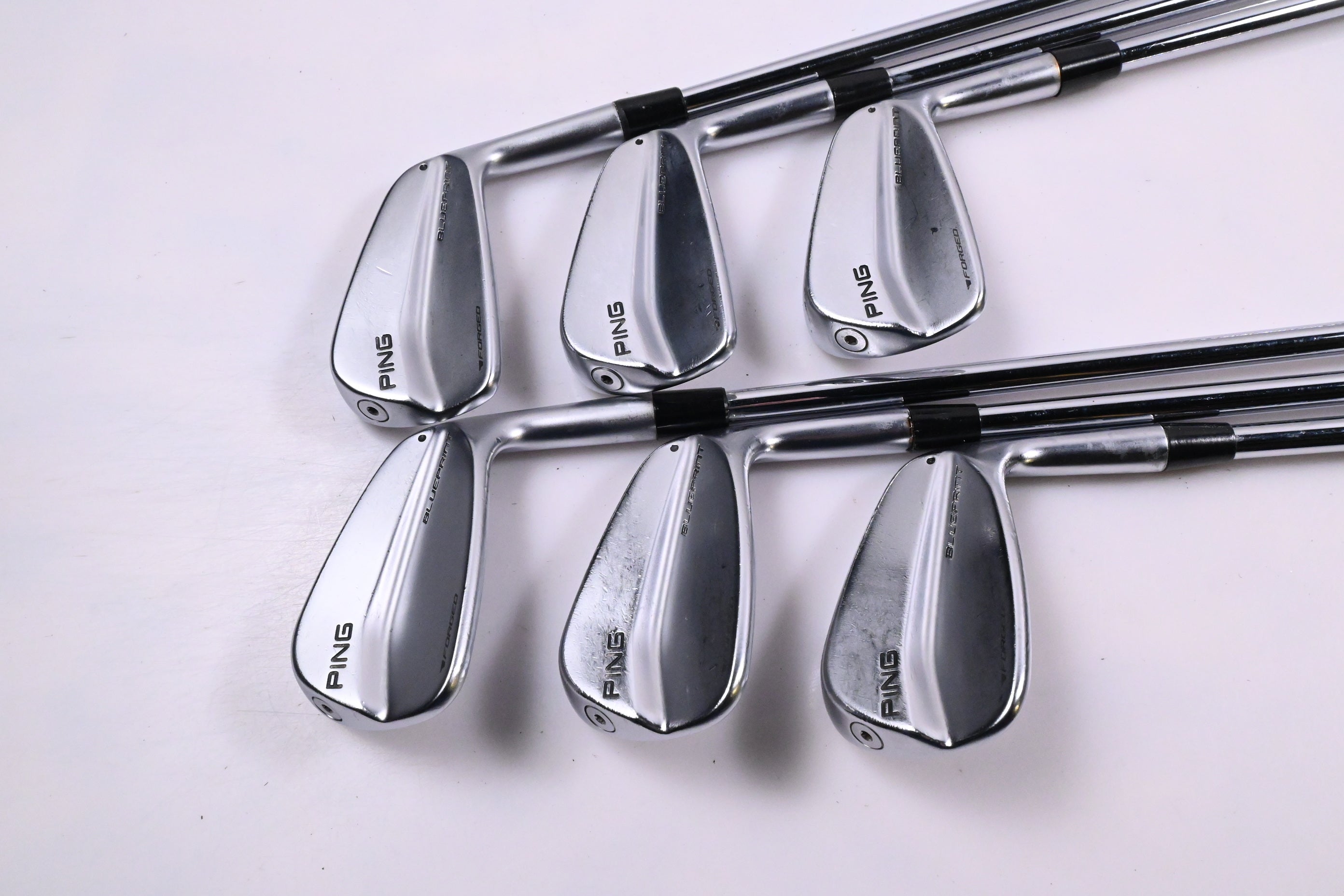 Ping Blueprint Irons / 5-PW / Black Dot / Stiff Flex Ping AWT 2.0 Shafts