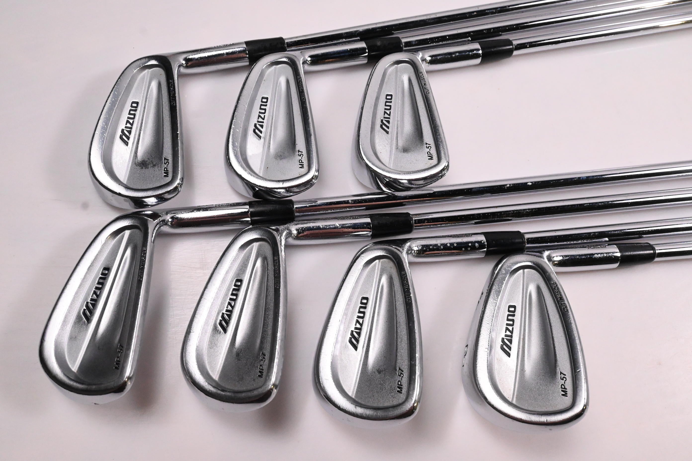 Mizuno MP-57 Irons / 4-PW / Regular Flex True Temper Dynamic Gold R300 Shafts