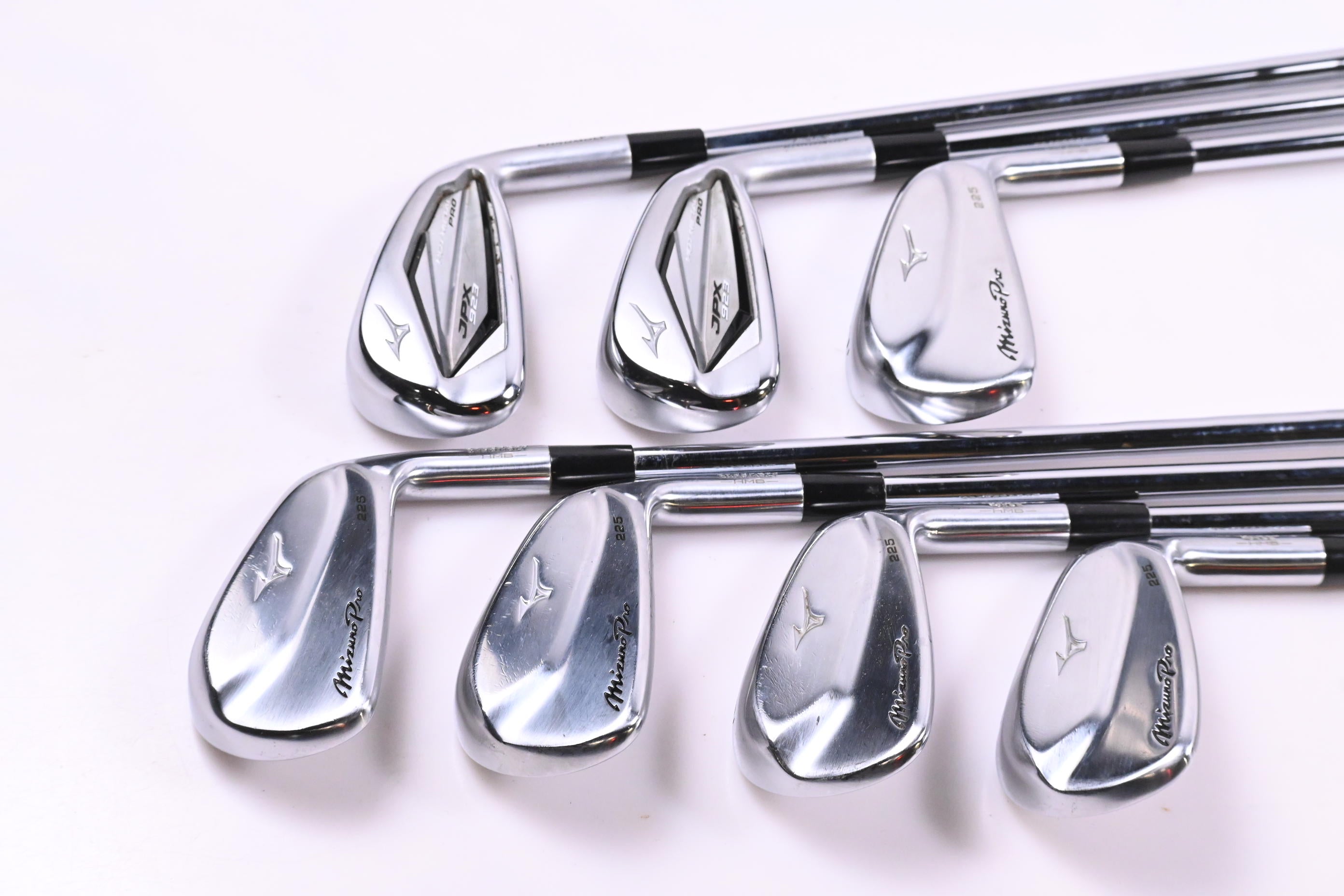 Mizuno JPX 923 Hot Metal Pro/Pro 225 Irons / 4-PW / Regular Flex KBS $-Taper